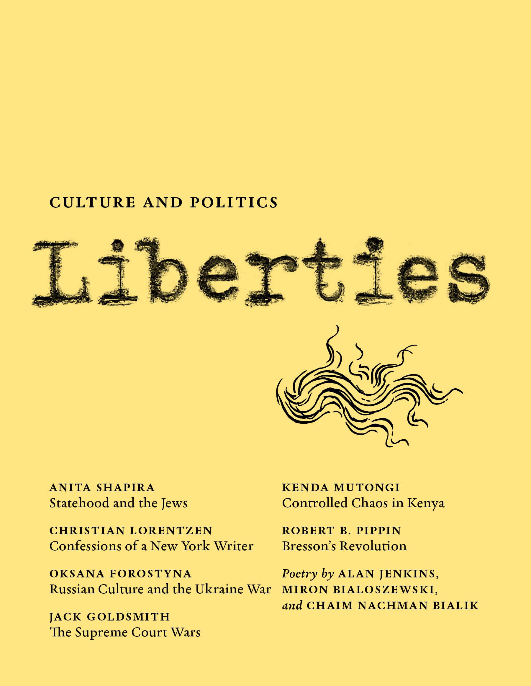 Vorderes Coverbild Liberties Journal of Culture and Politics