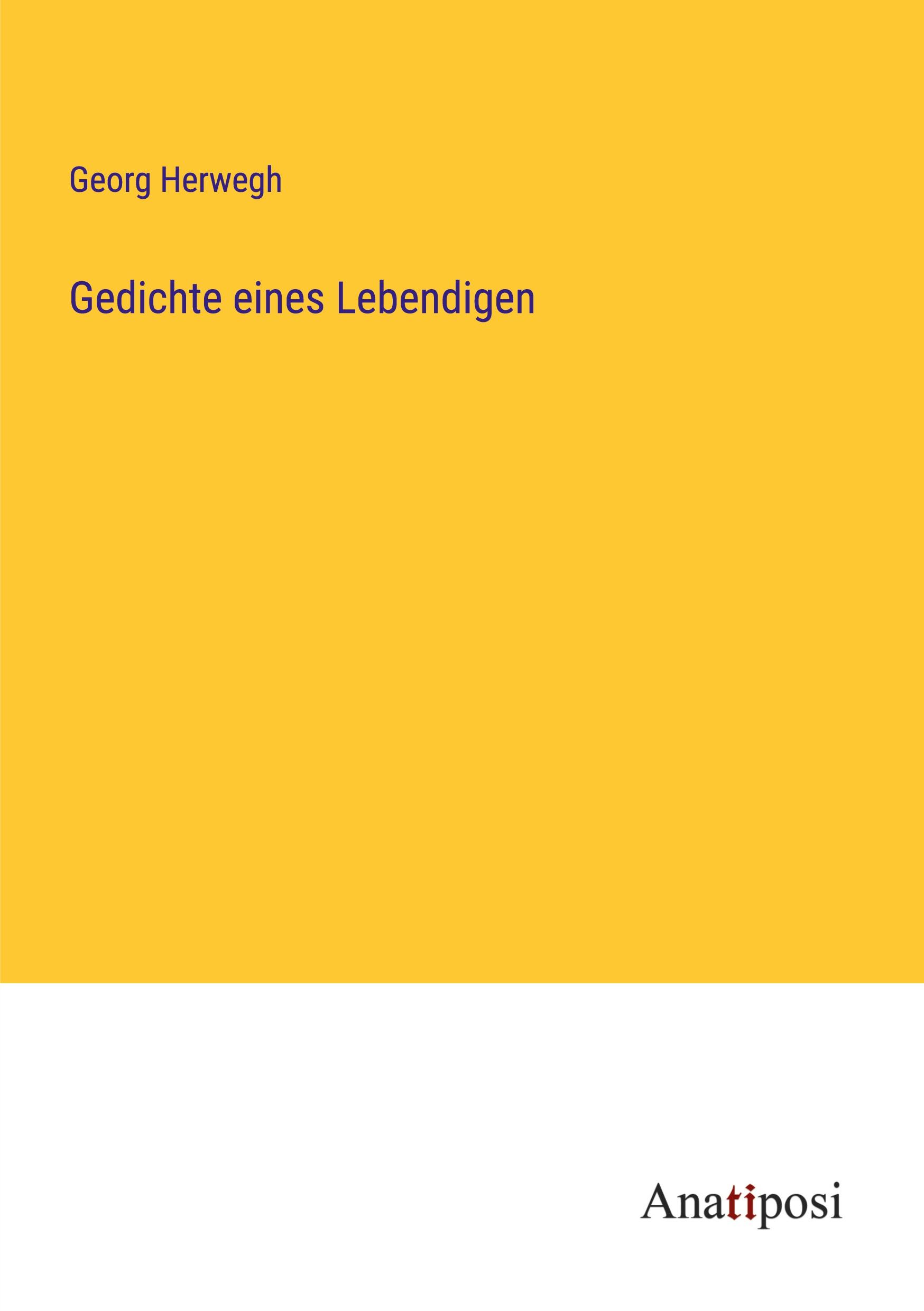 Vorderes Coverbild Gedichte eines Lebendigen