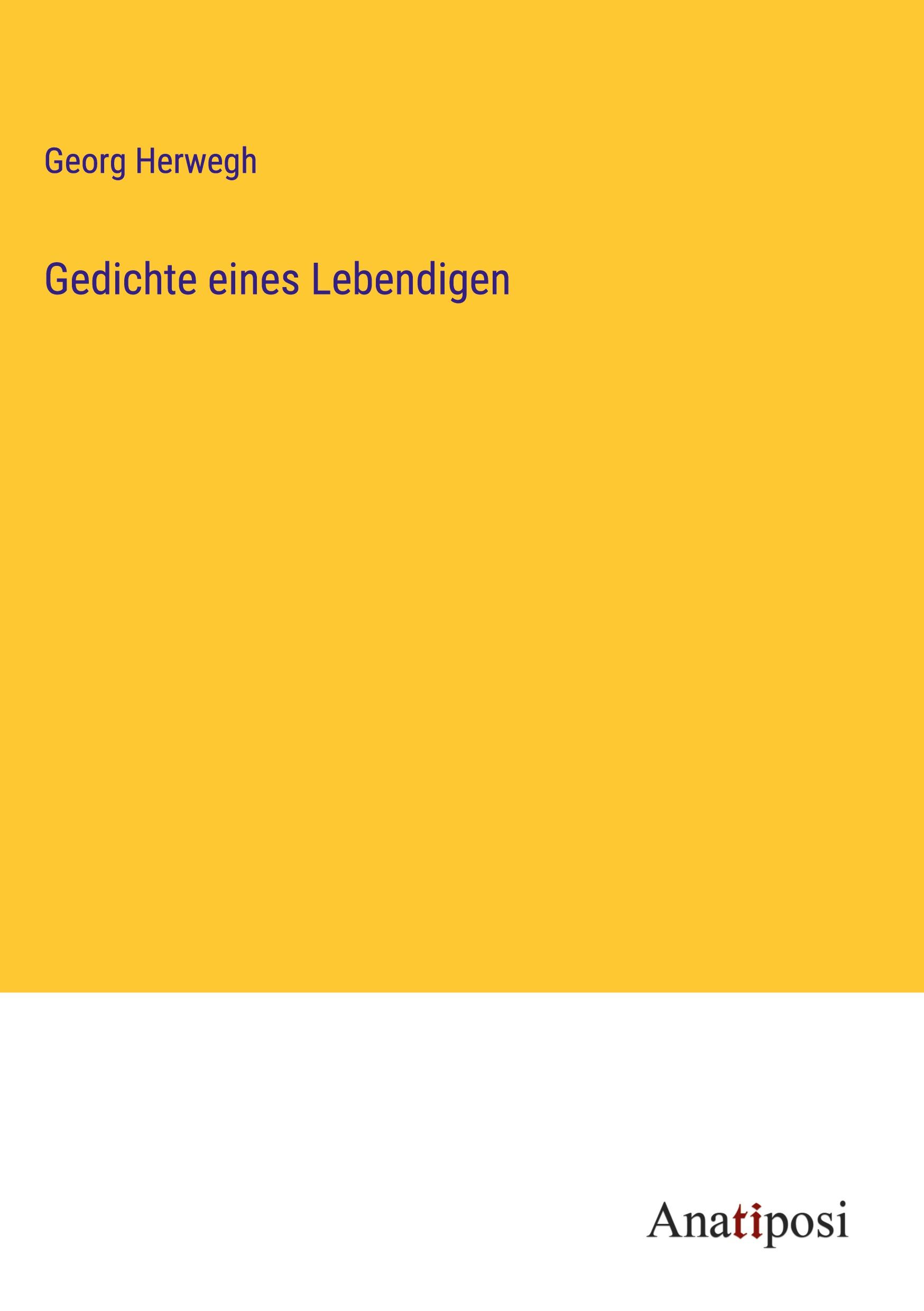Vorderes Coverbild Gedichte eines Lebendigen