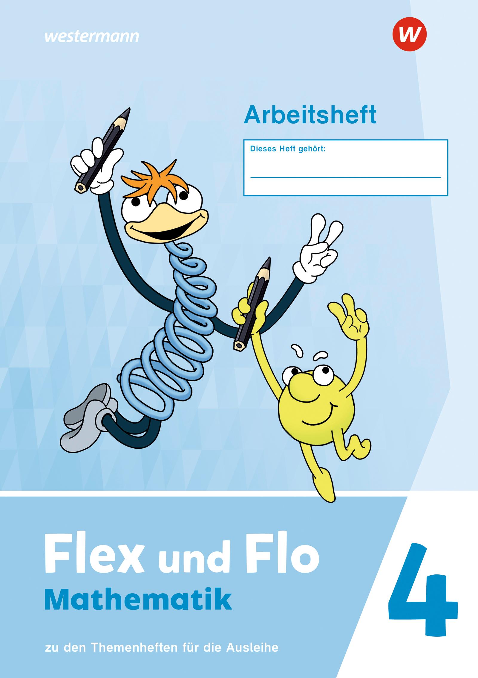 Vorderes Coverbild Flex und Flo 4. Arbeitsheft. Zu den Themenheften für die Ausleihe