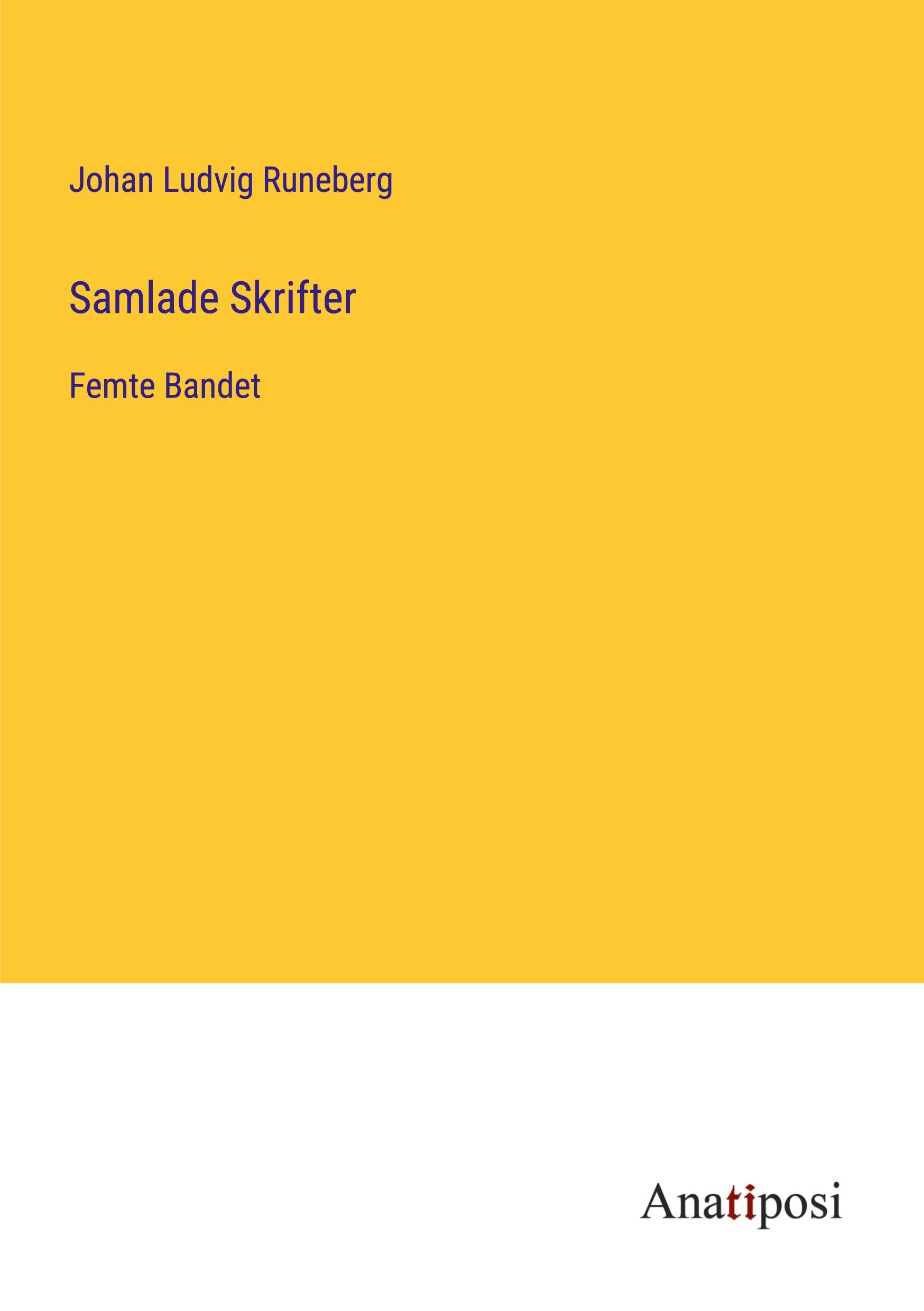 Vorderes Coverbild Samlade Skrifter