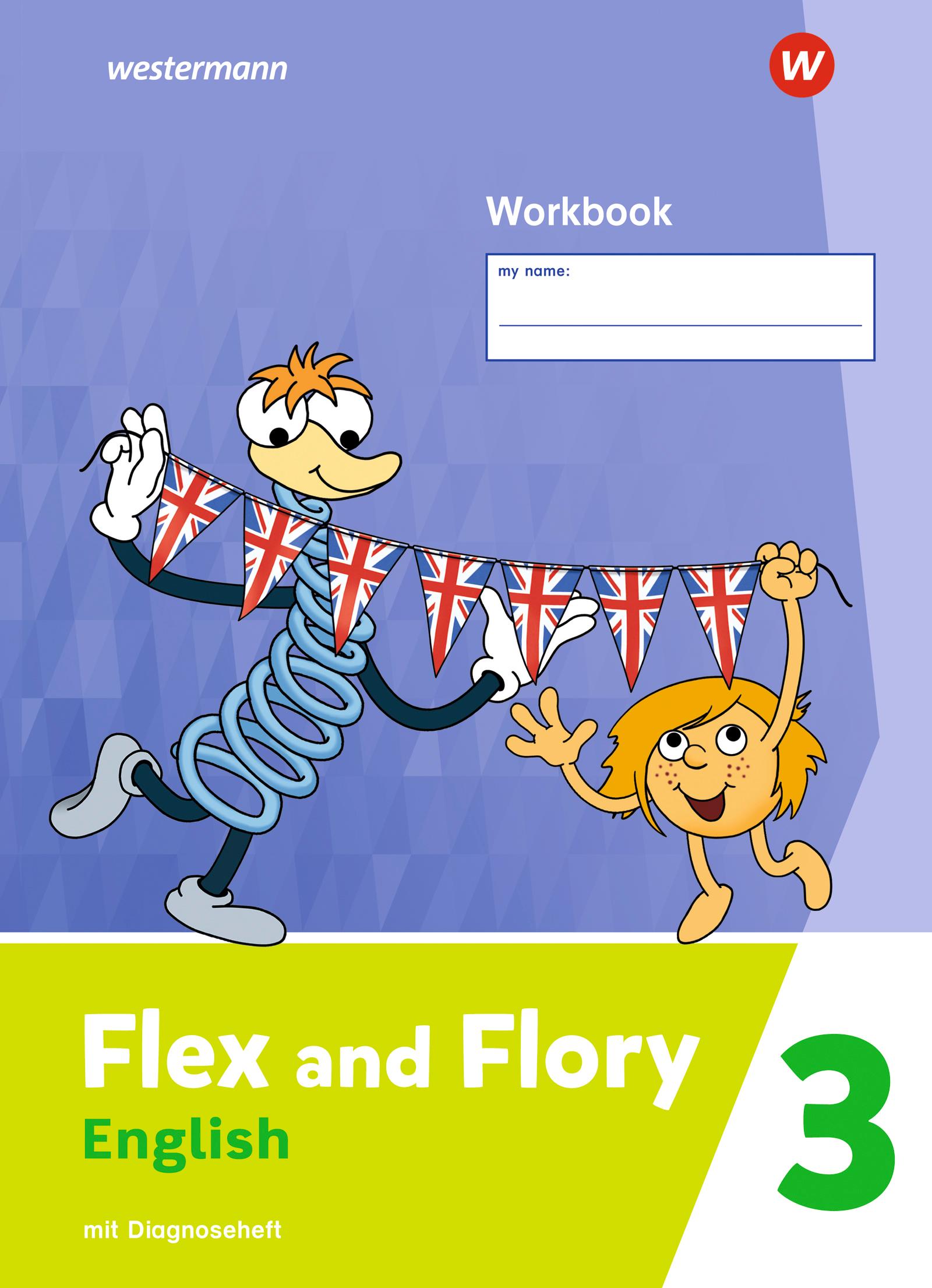 Vorderes Coverbild Flex and Flory 3. Workbook mit Diagnoseheft