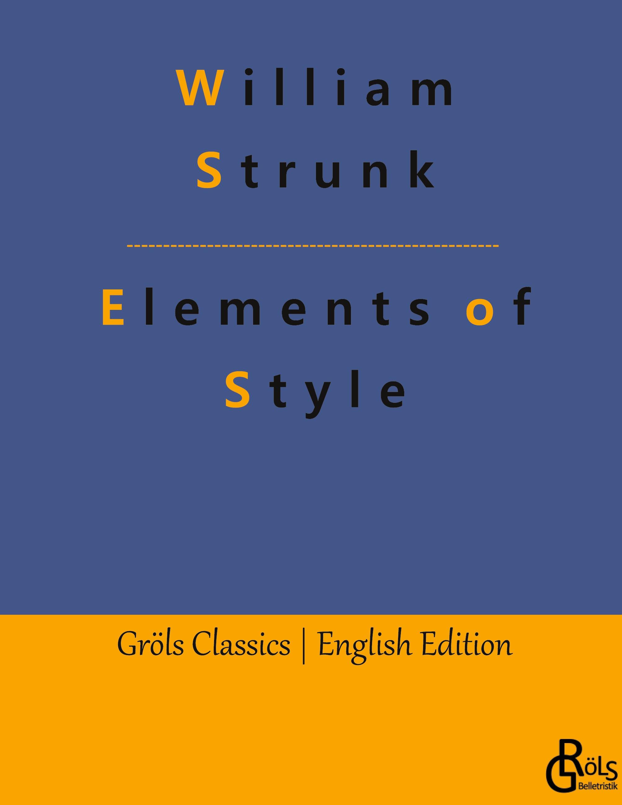 Vorderes Coverbild Elements of Style