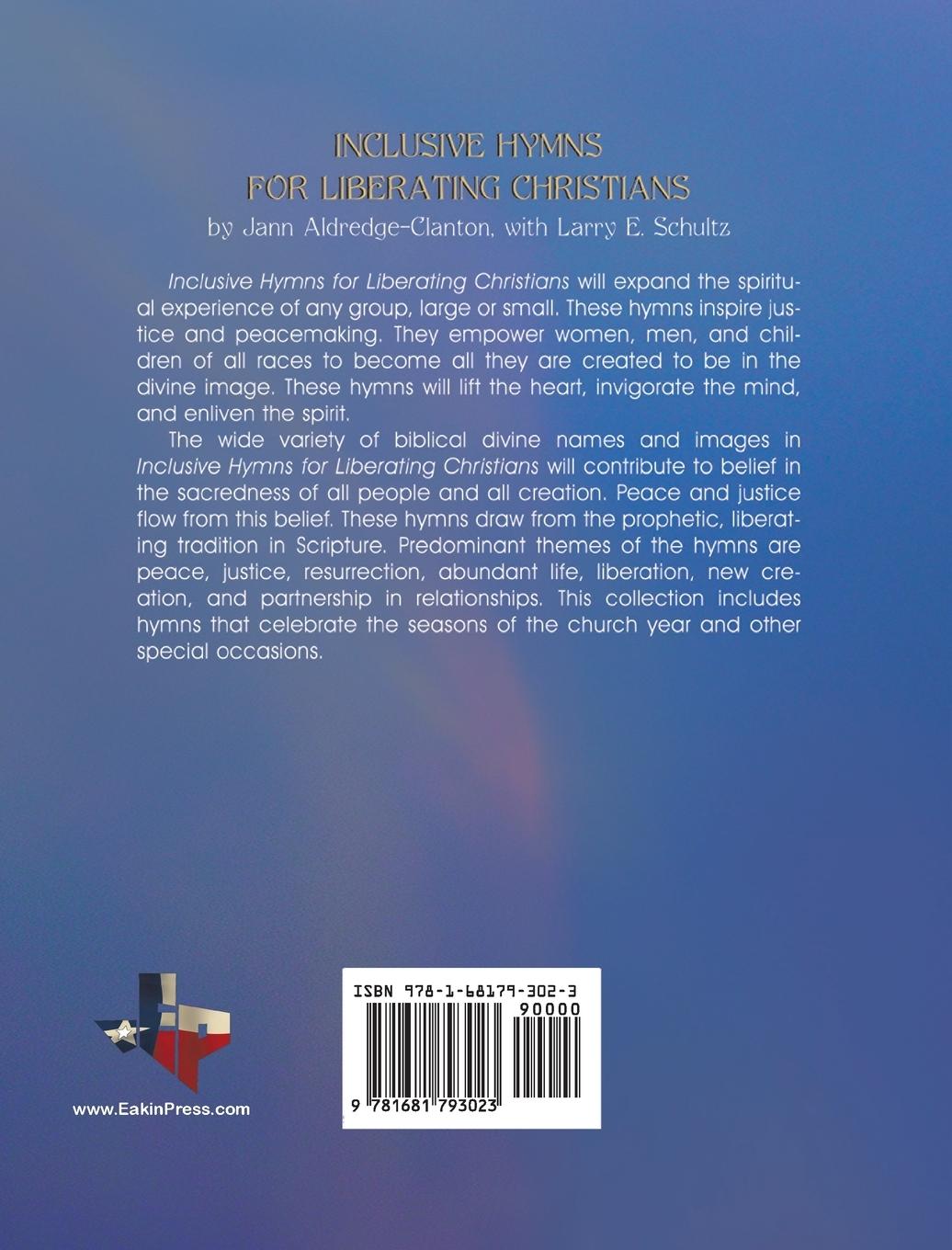 Rückseitencover Inclusive Hymns For Liberating Christians