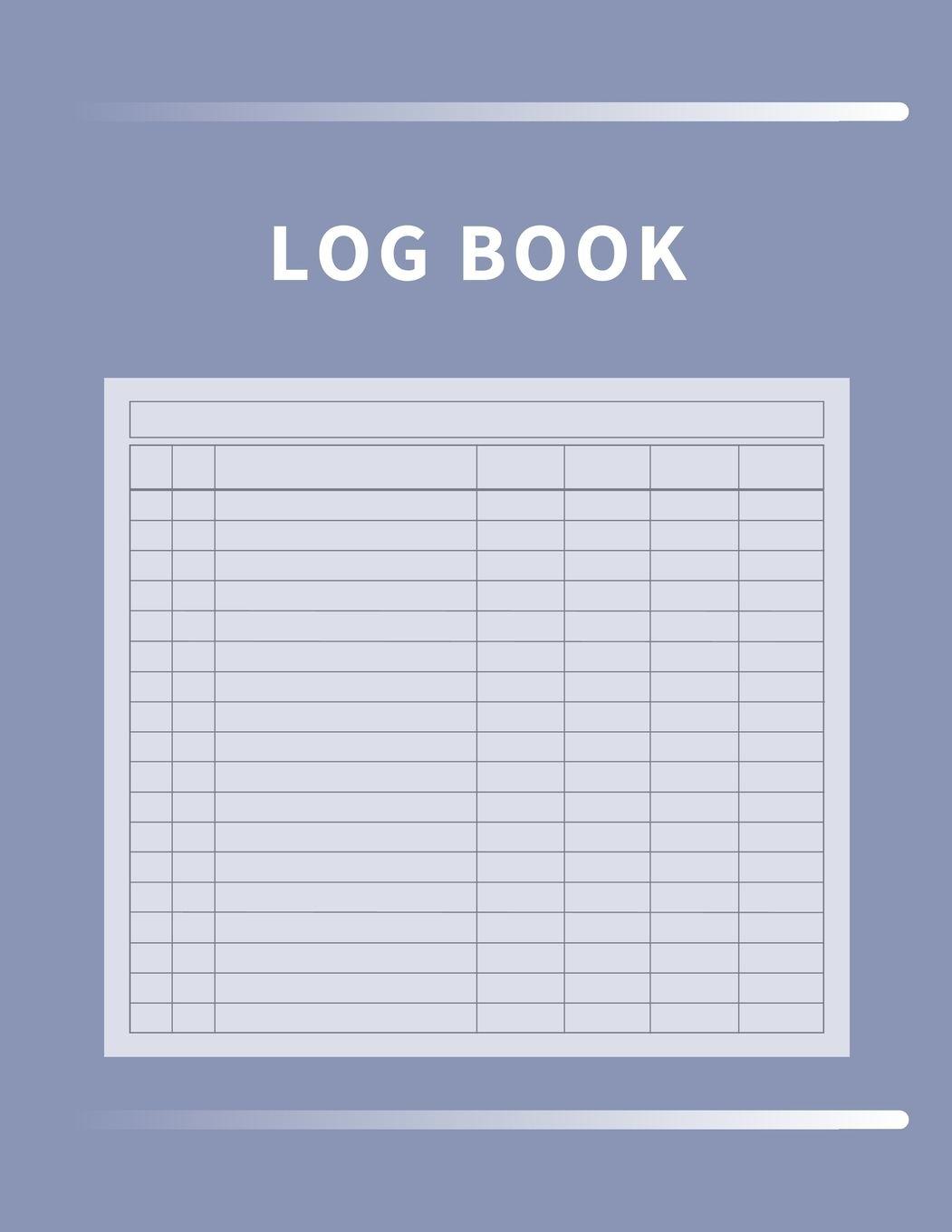 Vorderes Coverbild Log Book