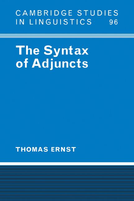 Vorderes Coverbild The Syntax of Adjuncts