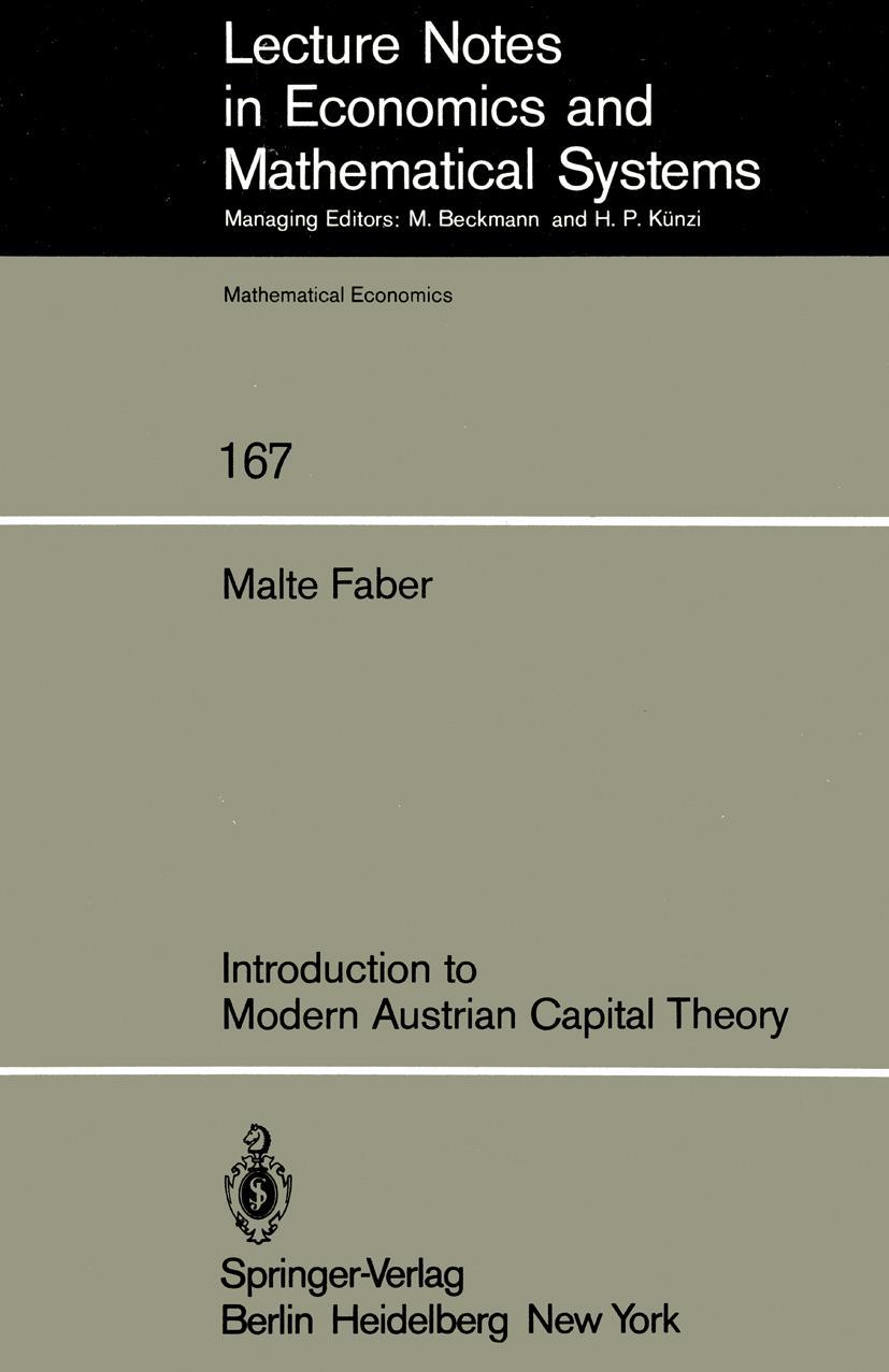 Vorderes Coverbild Introduction to Modern Austrian Capital Theory