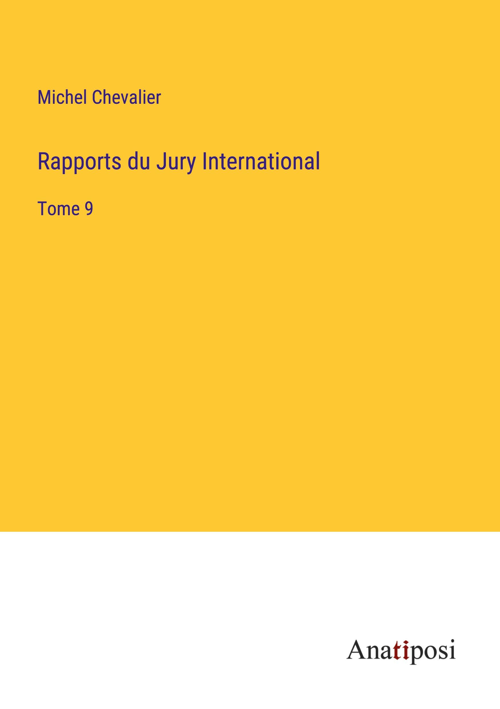 Vorderes Coverbild Rapports du Jury International