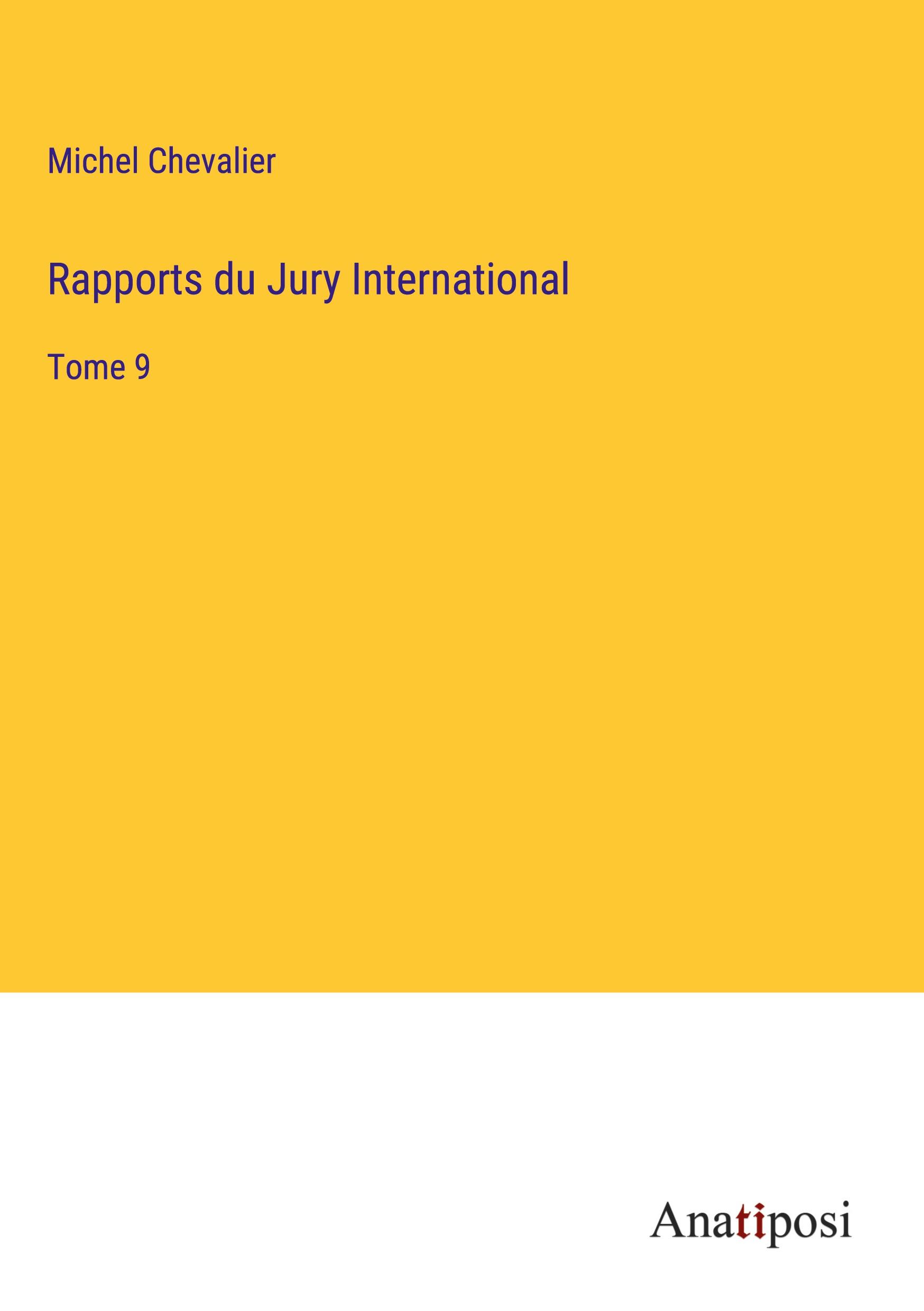 Vorderes Coverbild Rapports du Jury International