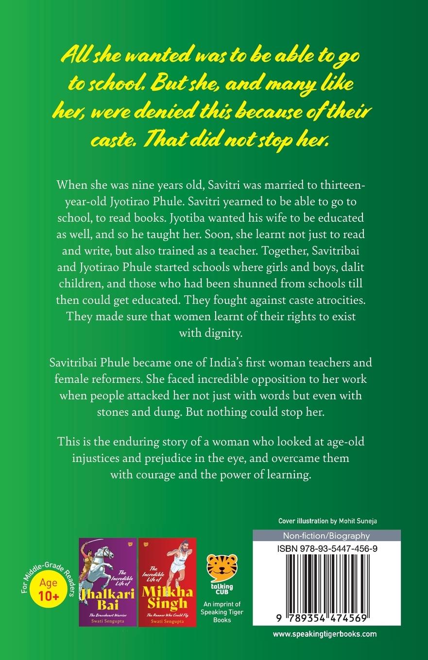 Rückseitencover The Incredible Life of Savitribai Phule the Fearless Reformer