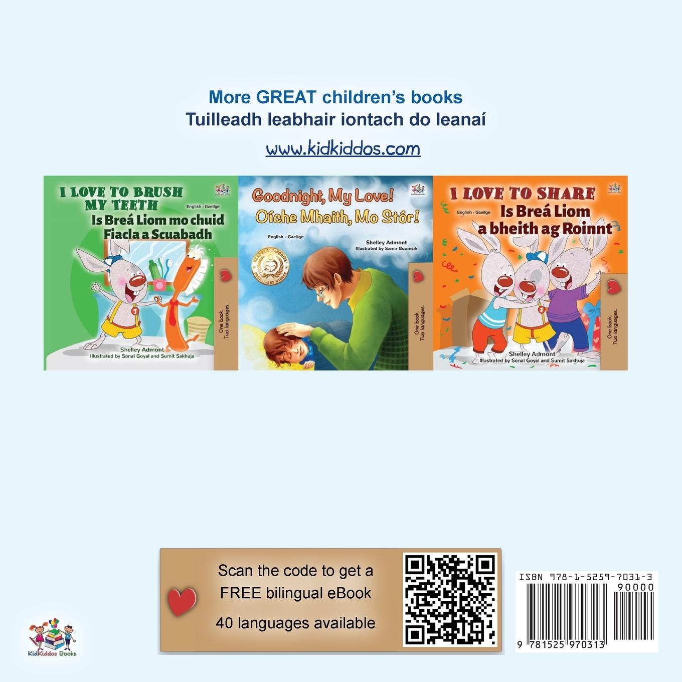 Rückseitencover I Love to Tell the Truth (English Irish Bilingual Children's Book)