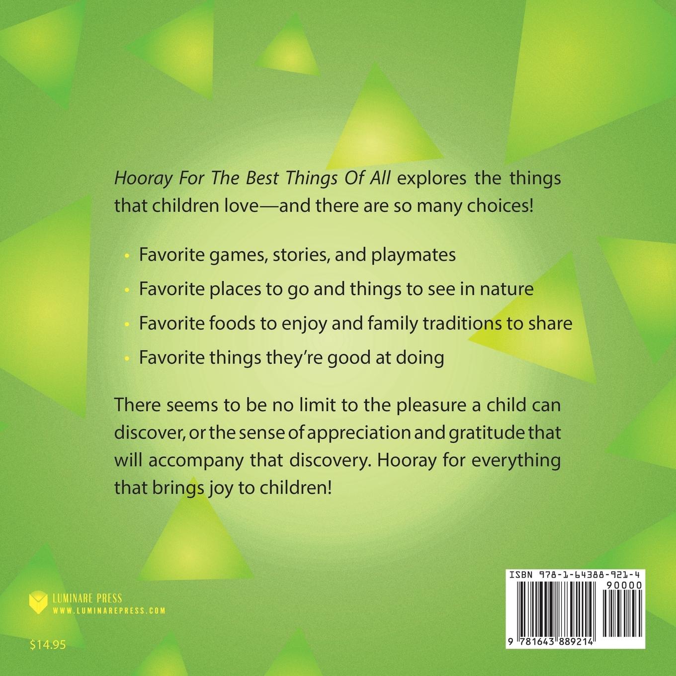 Rückseitencover Hooray For The Best Things Of All!