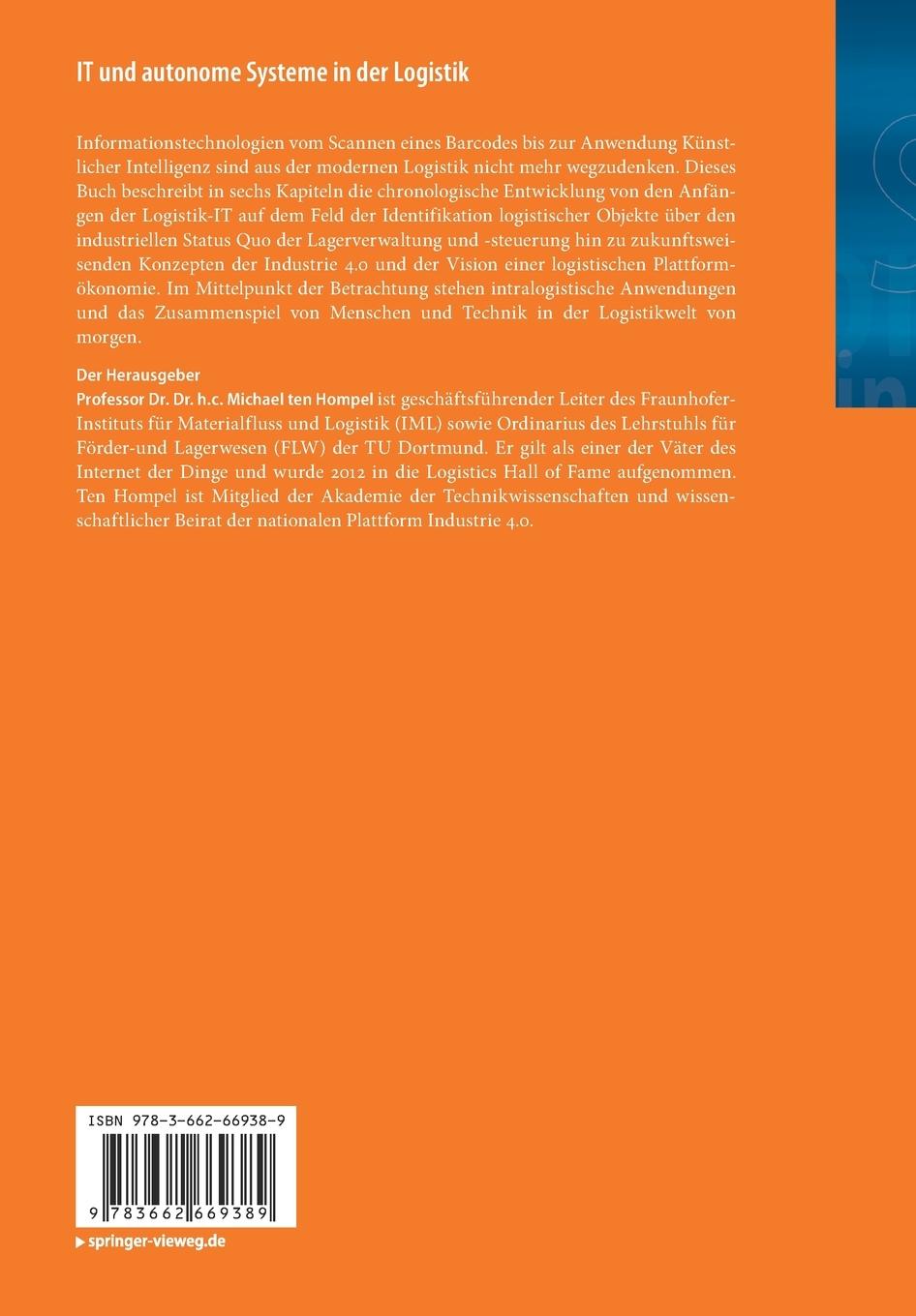 Rückseitencover IT und autonome Systeme in der Logistik