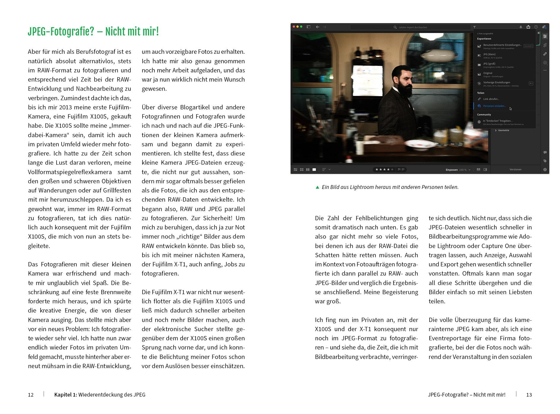 Beispielinhalt (Bild) 33 JPEG-Rezepte für Fujifilm X-Kameras