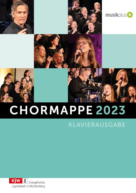 Vorderes Coverbild Chormappe 2023 Klavierausgabe