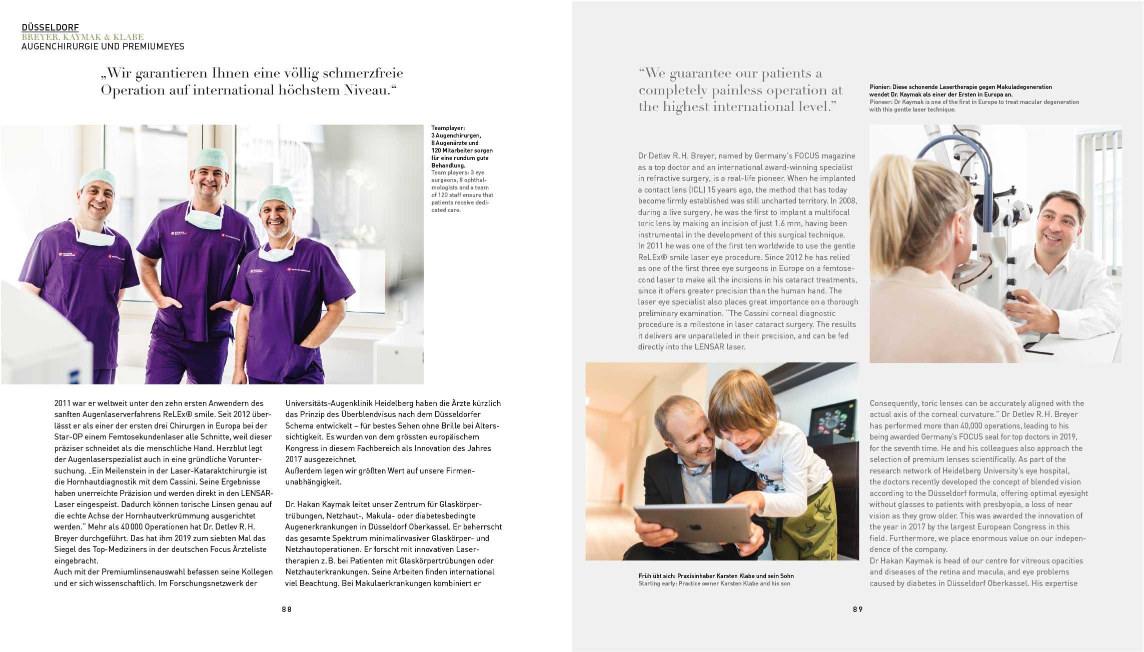 Beispielinhalt (Bild) Moderne Augenheilkunde