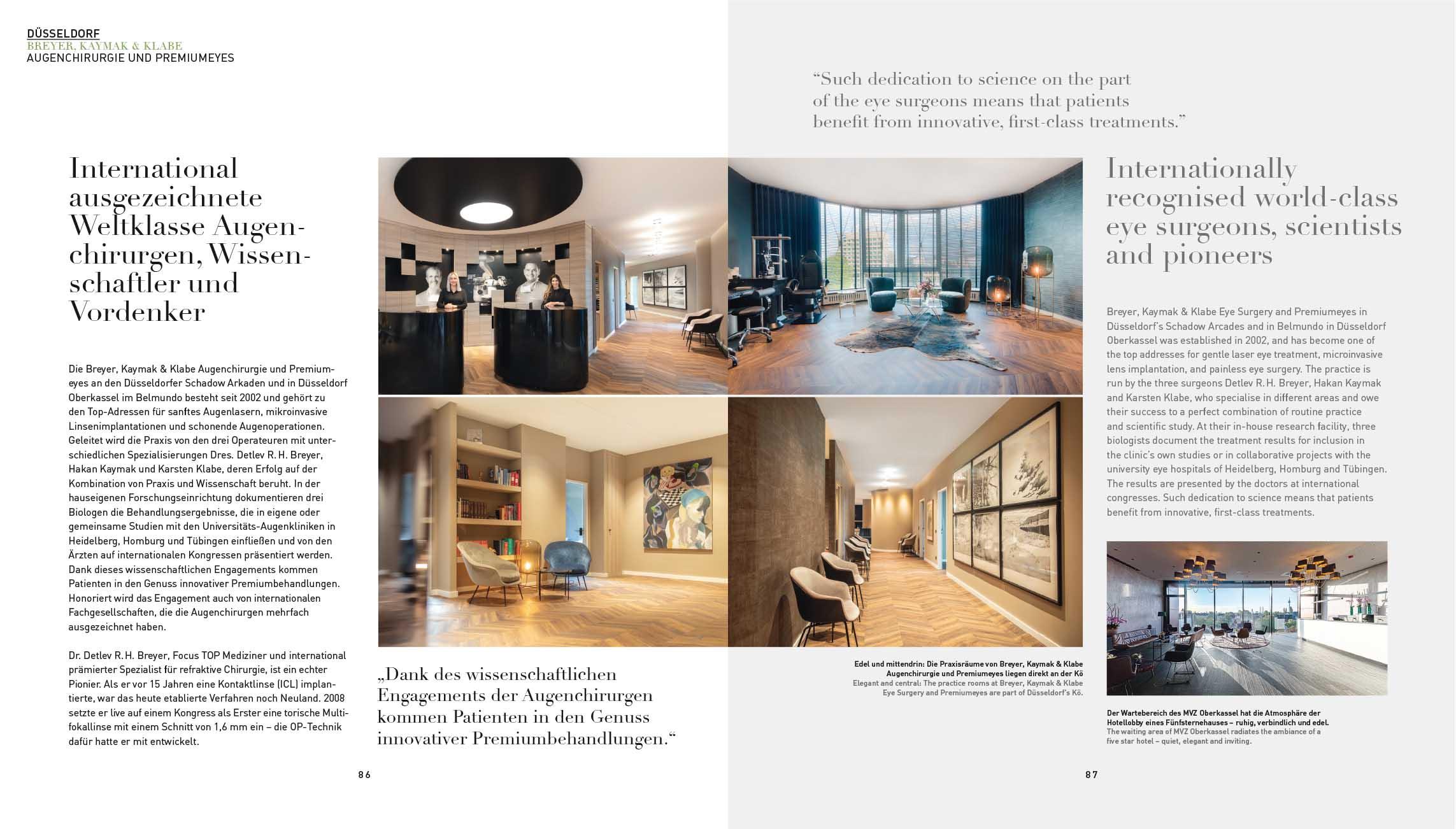 Beispielinhalt (Bild) Moderne Augenheilkunde