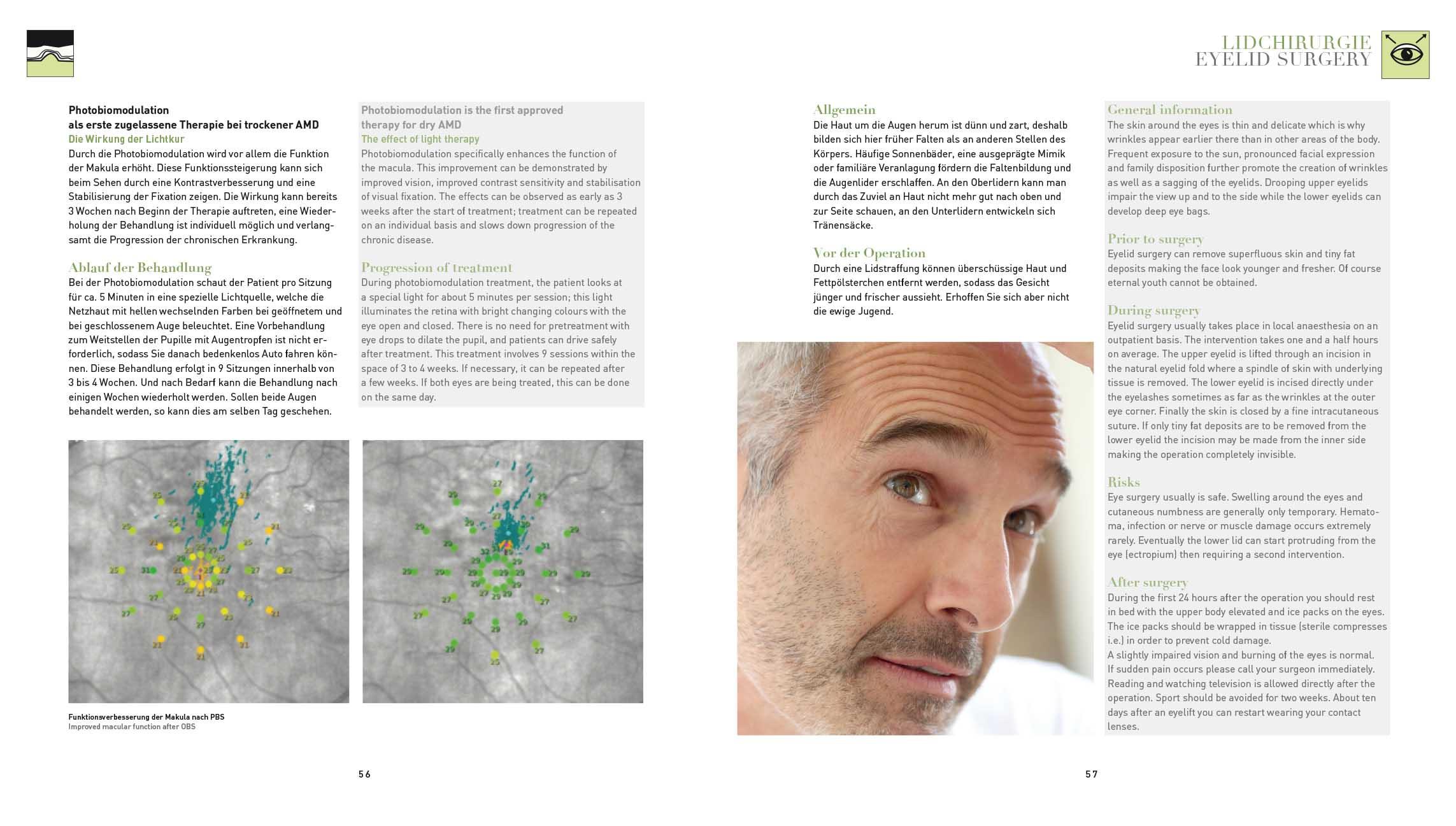 Beispielinhalt (Bild) Moderne Augenheilkunde