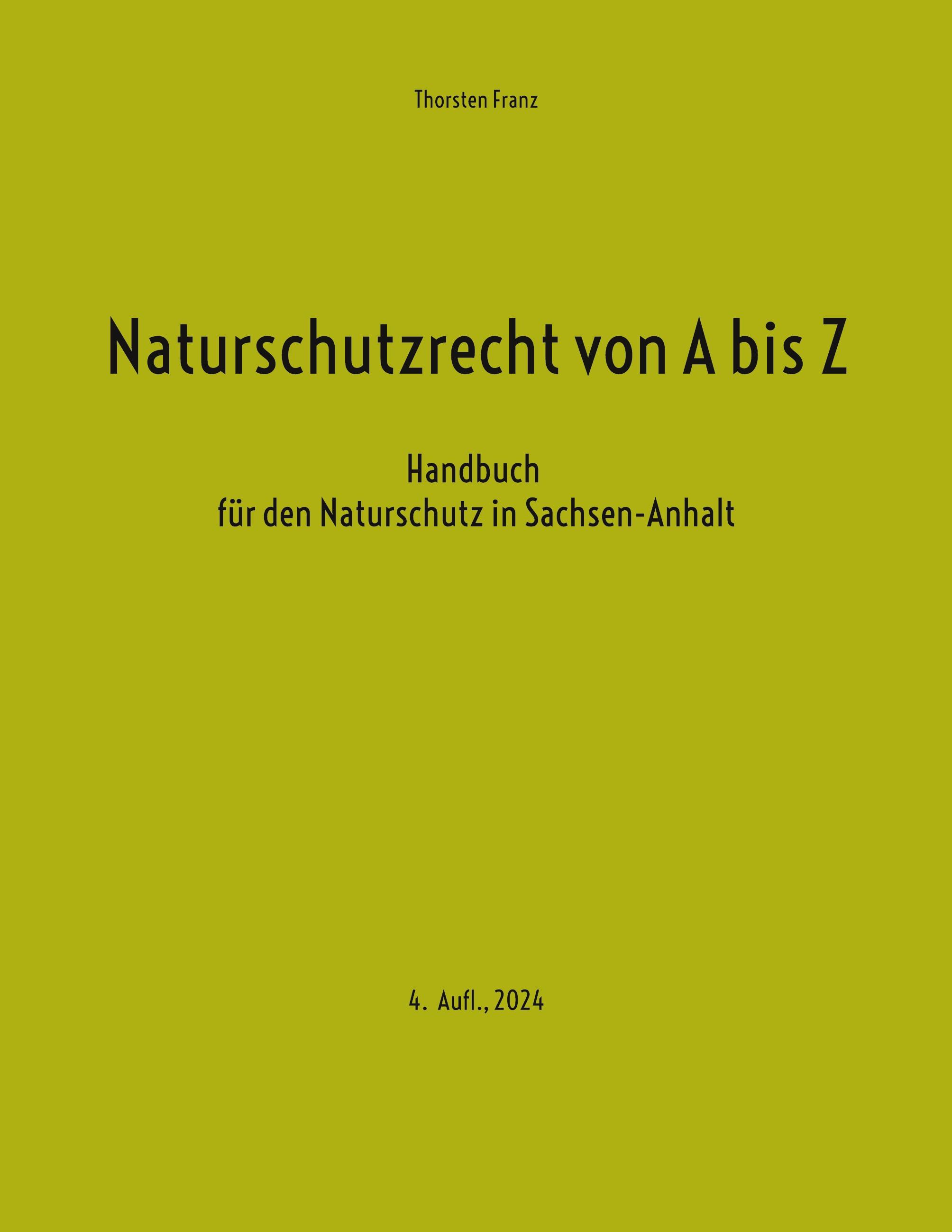 Vorderes Coverbild Naturschutzrecht von A bis Z