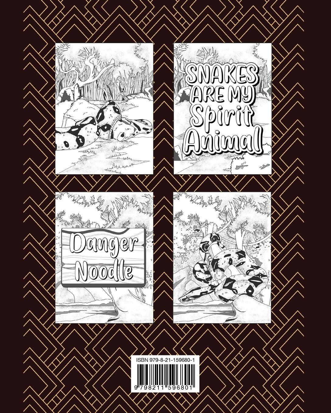 Rückseitencover Red-Tailed Boas Coloring Book