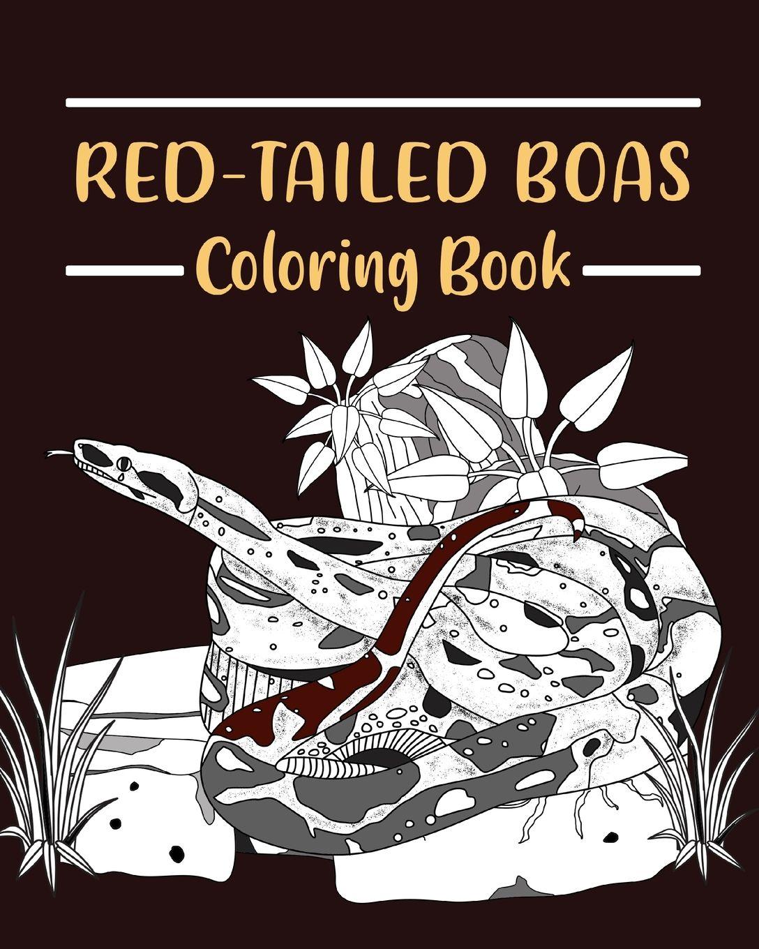 Vorderes Coverbild Red-Tailed Boas Coloring Book