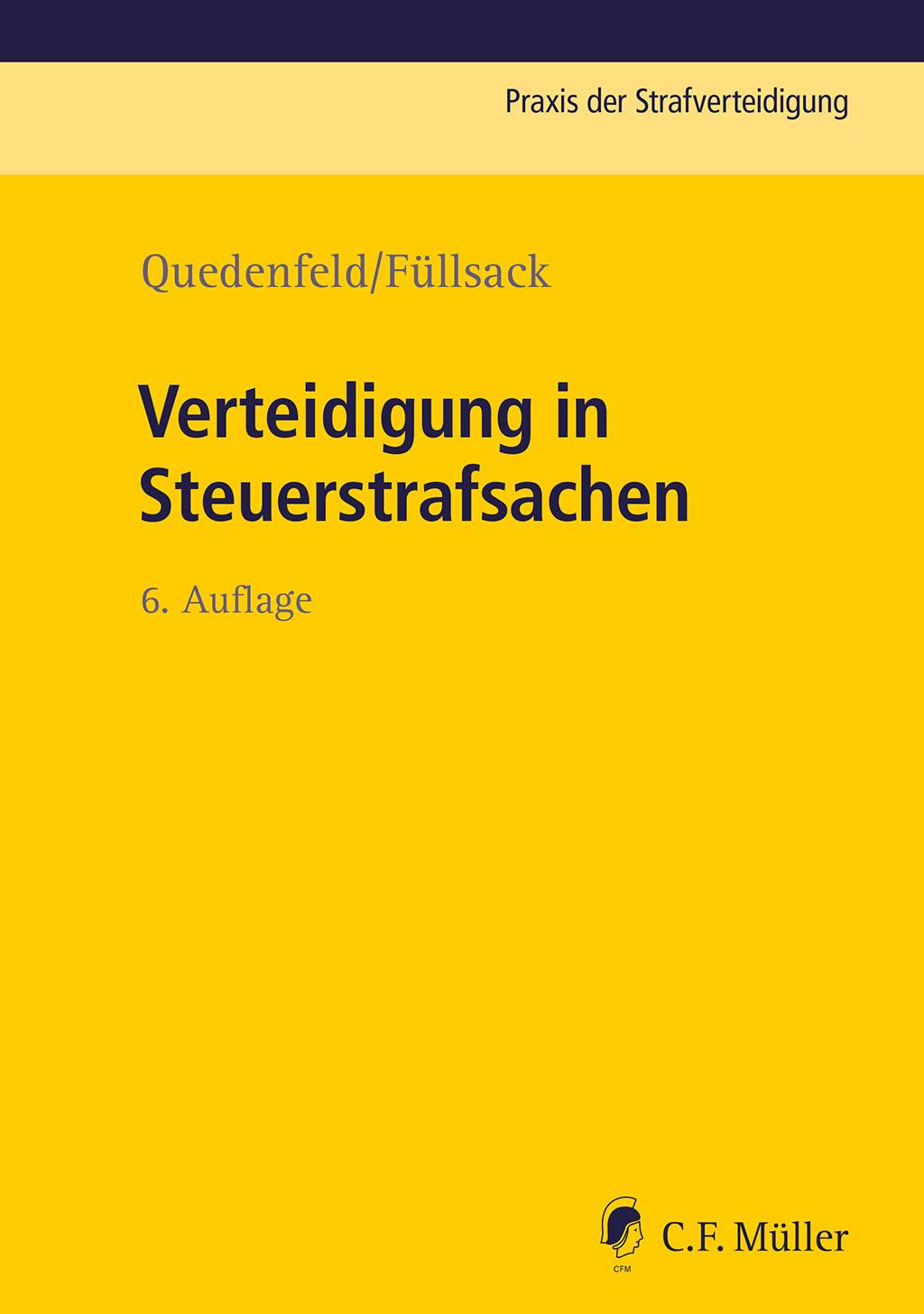 Vorderes Coverbild Verteidigung in Steuerstrafsachen