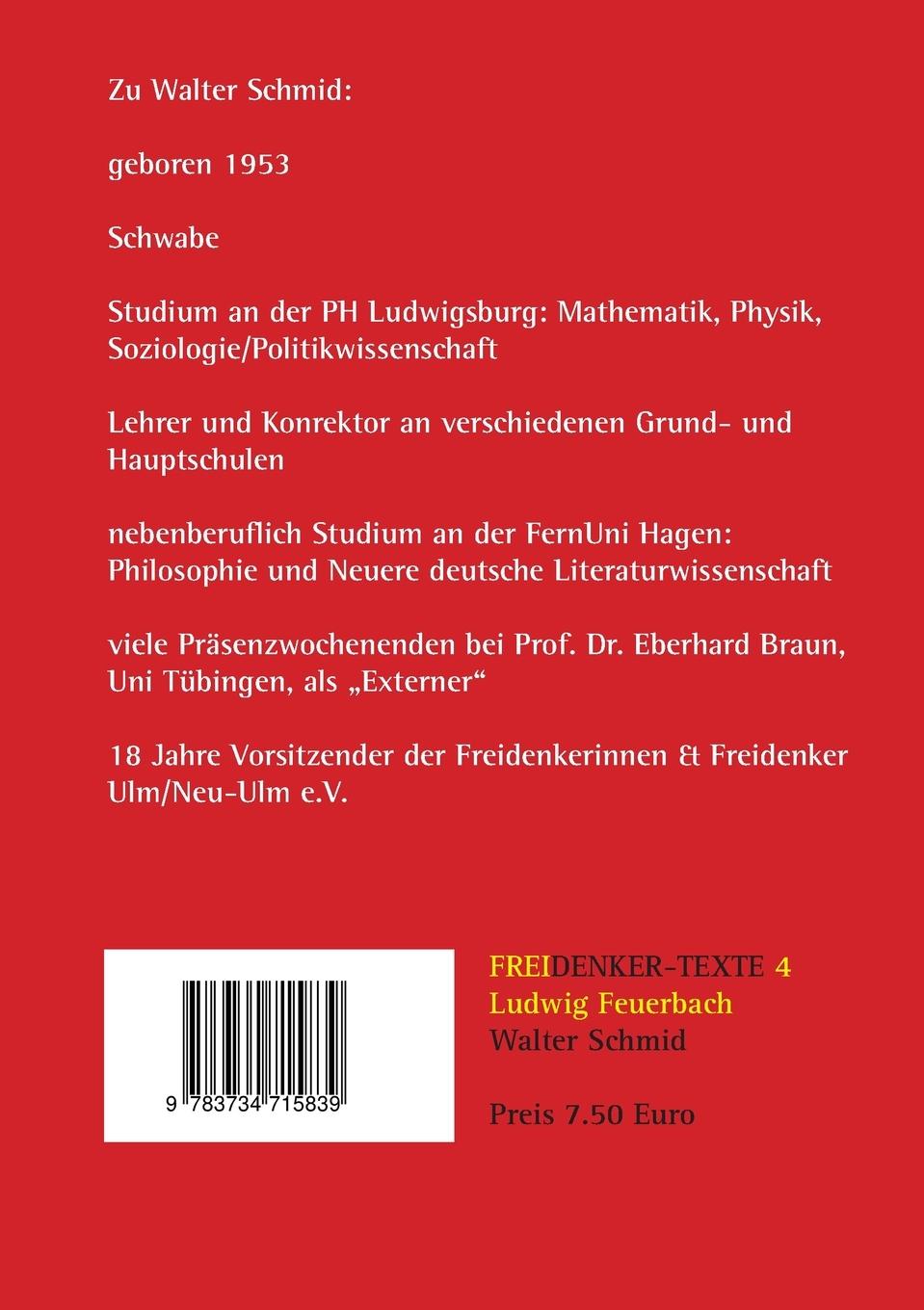 Rückseitencover Ludwig Feuerbach
