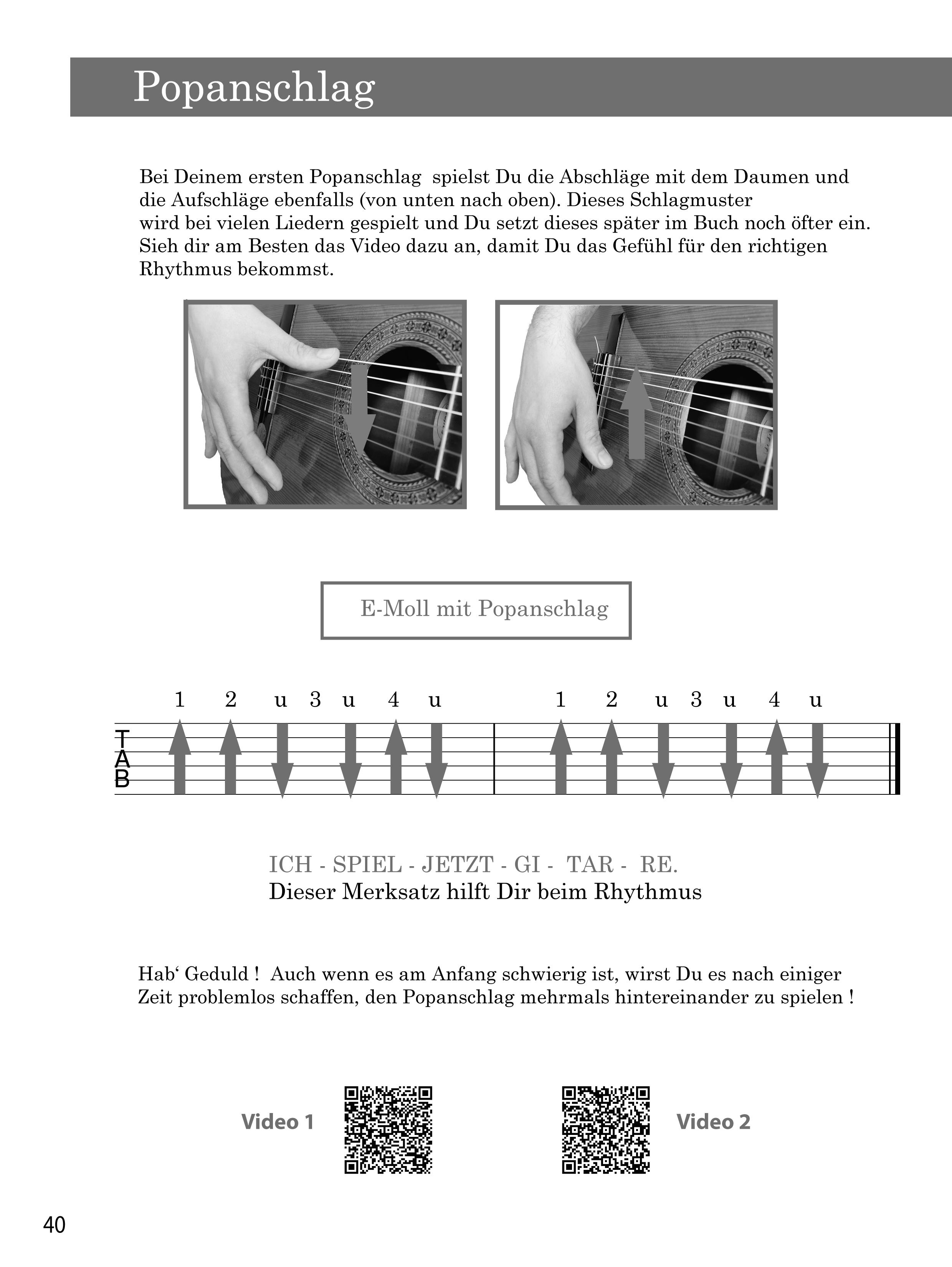 Beispielinhalt (Bild) Gitarre Komplett - Das Handbuch für Konzert- und E-Gitarre