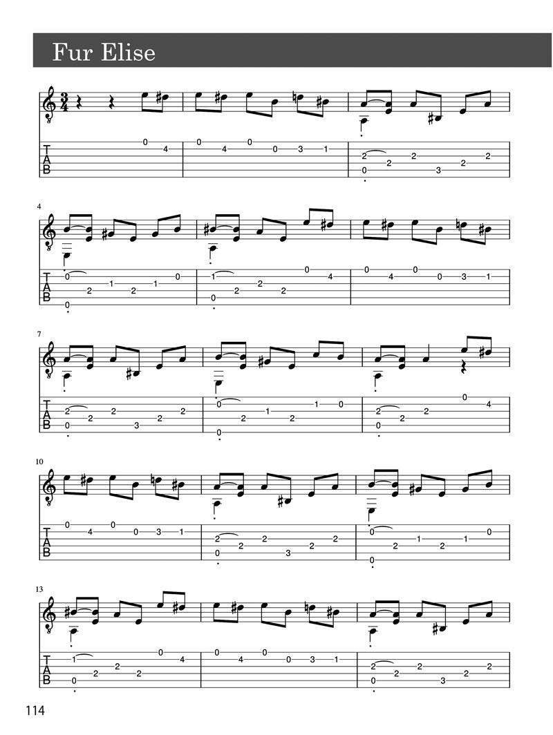 Beispielinhalt (Bild) Gitarre Komplett - Das Handbuch für Konzert- und E-Gitarre