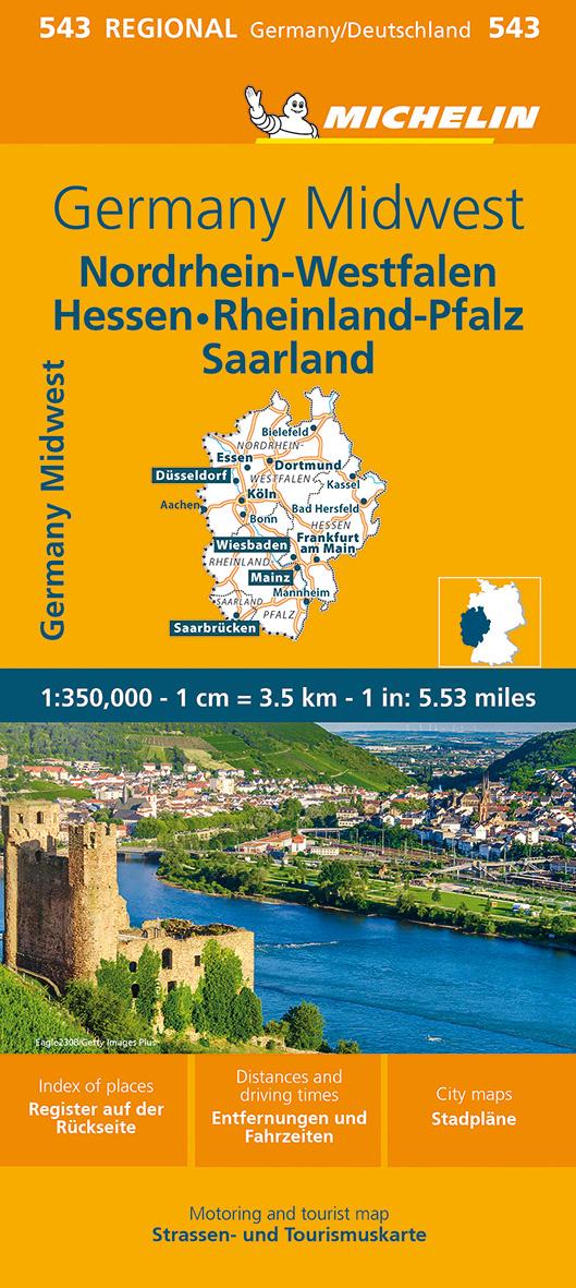 Vorderes Coverbild Michelin Nordrhein-Westfalen, Hessen, Rheinland-Pfalz, Saarland