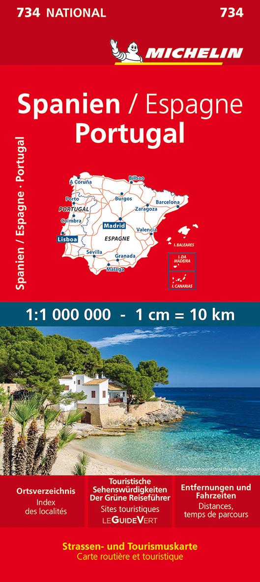 Vorderes Coverbild Michelin Spanien / Portugal
