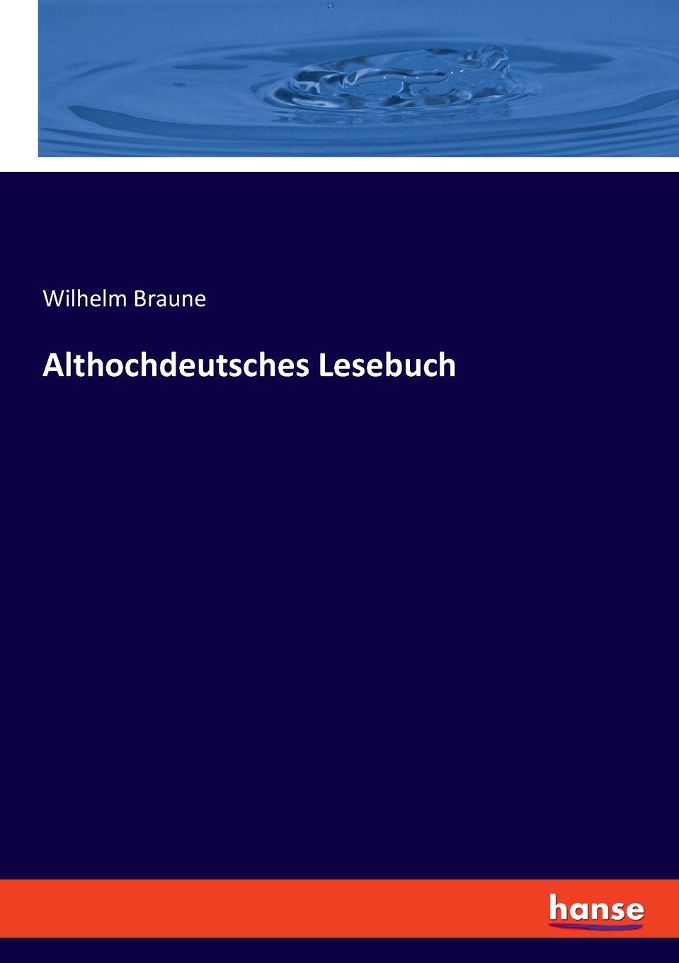 Vorderes Coverbild Althochdeutsches Lesebuch