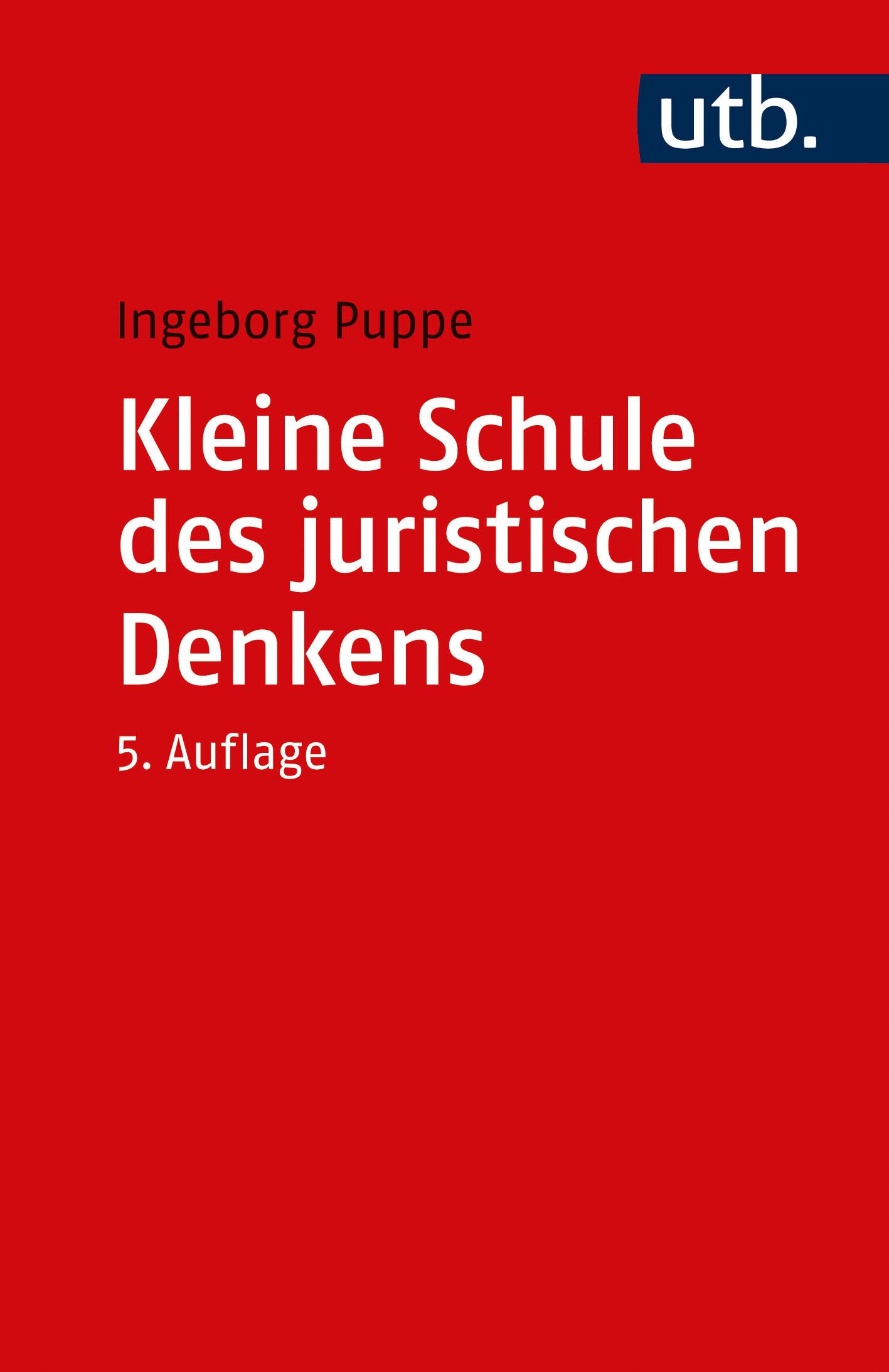 Vorderes Coverbild Kleine Schule des juristischen Denkens