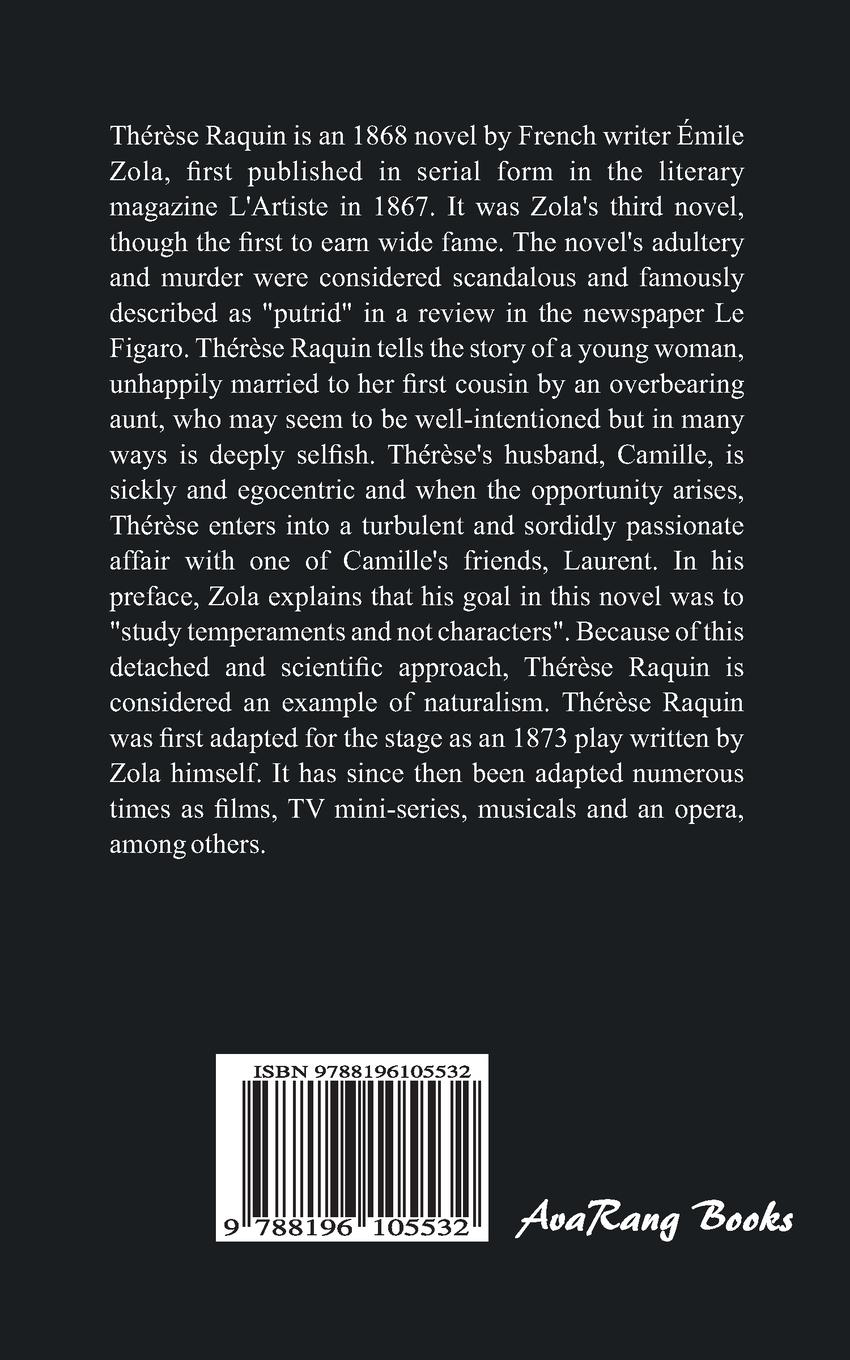 Rückseitencover THÉRÈSE RAQUIN