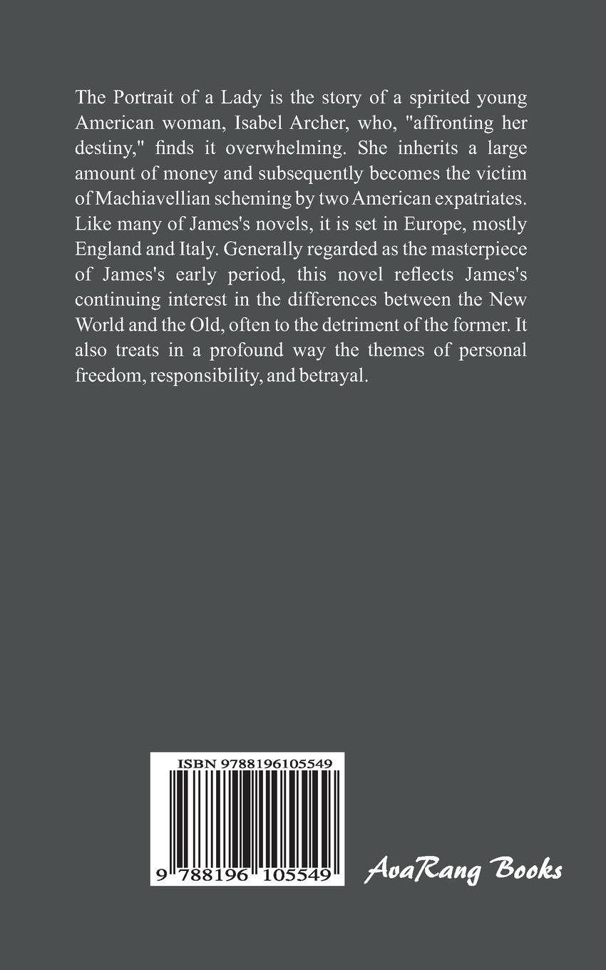 Rückseitencover THE PORTRAIT OF A LADY