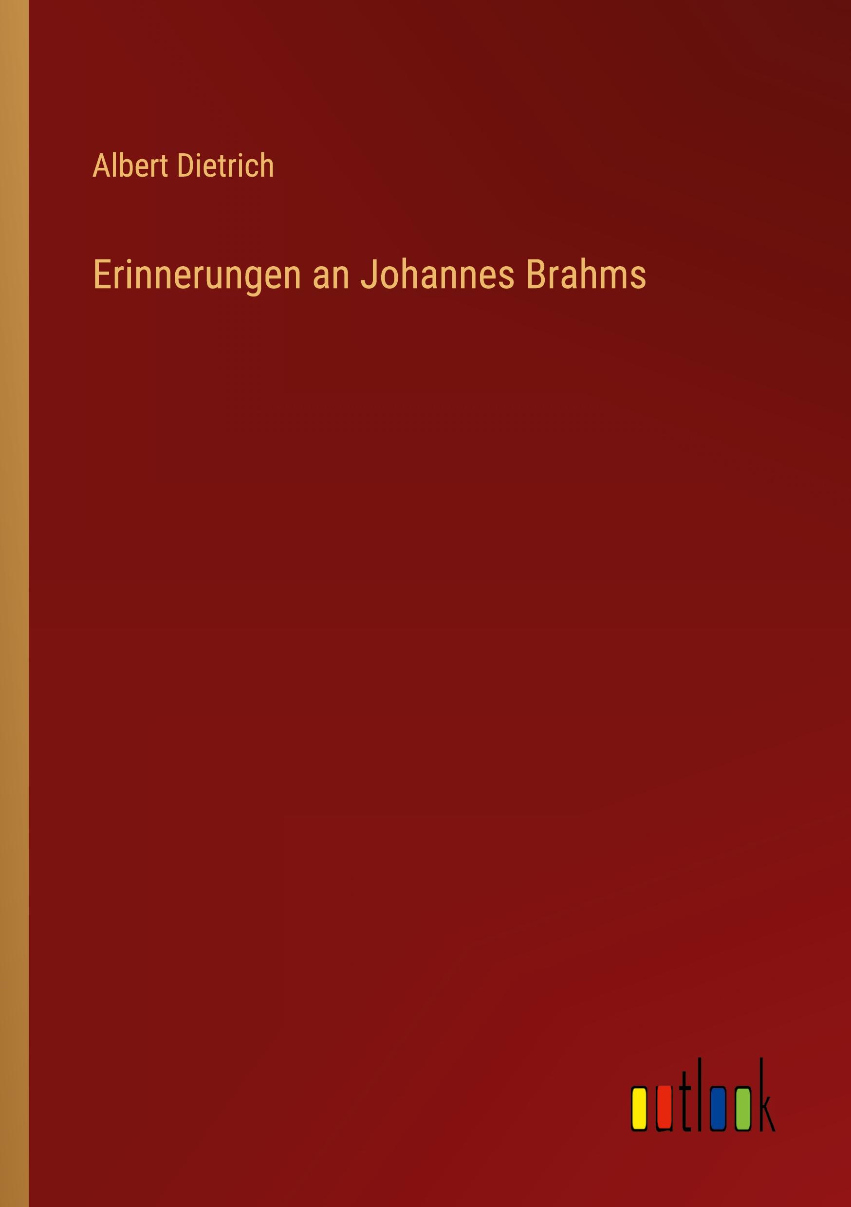 Vorderes Coverbild Erinnerungen an Johannes Brahms