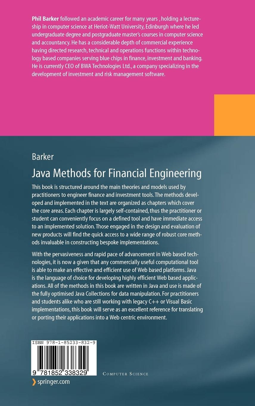Rückseitencover Java Methods for Financial Engineering