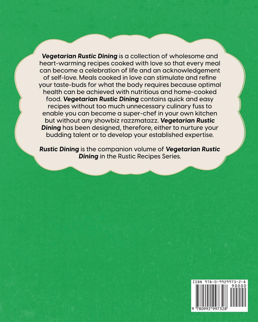 Rückseitencover Vegetarian Rustic Dining