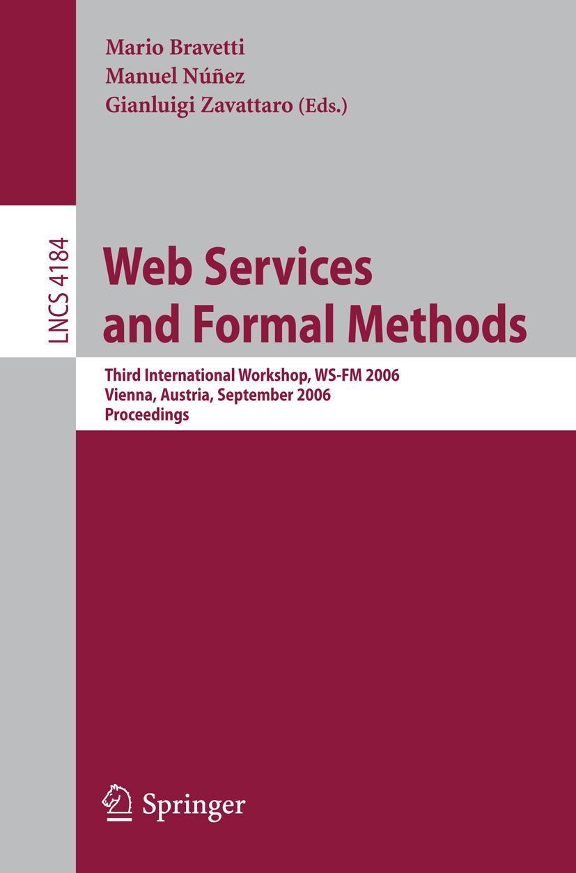 Vorderes Coverbild Web Services and Formal Methods