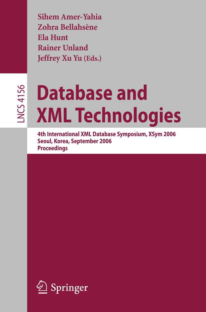 Vorderes Coverbild Database and XML Technologies