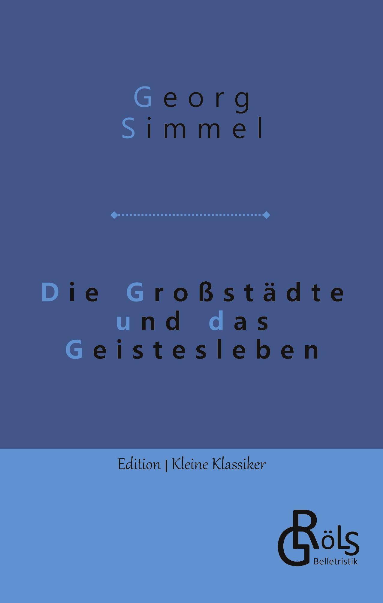 Vorderes Coverbild Die Großstädte und das Geistesleben