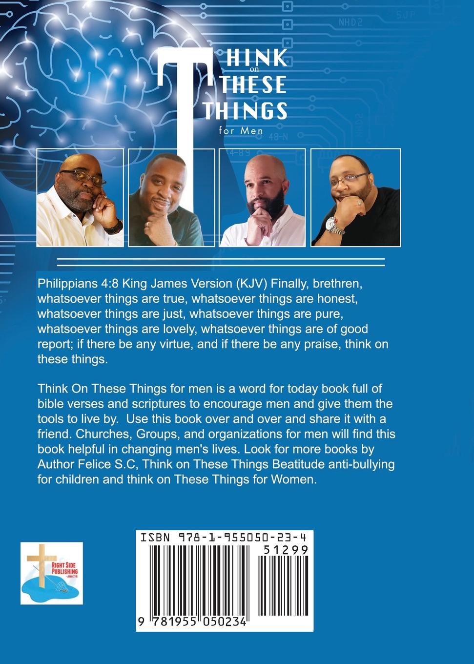 Rückseitencover Think On These things for Men