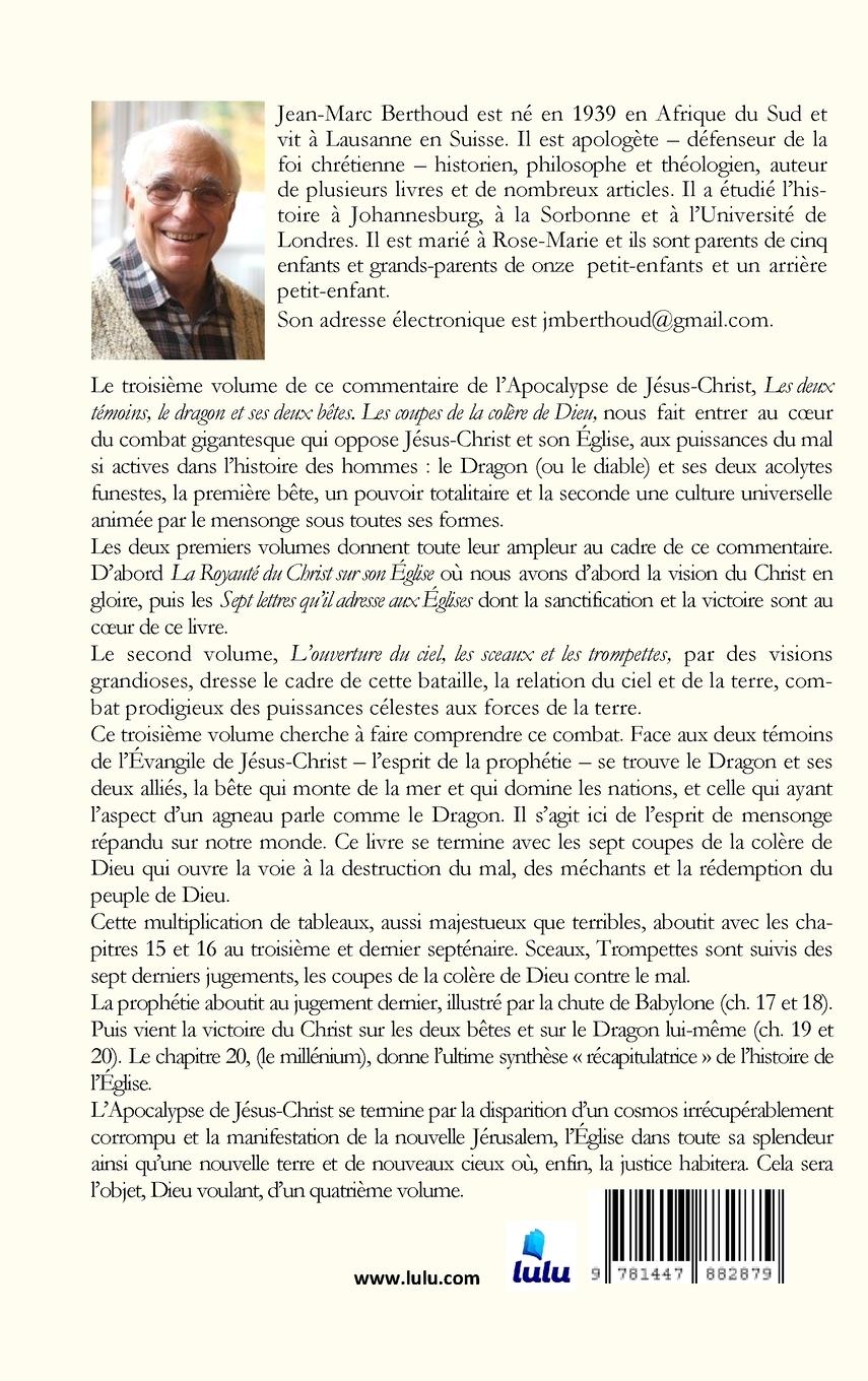 Rückseitencover L'APOCALYPSE DE JÉSUS-CHRIST Vol. 3