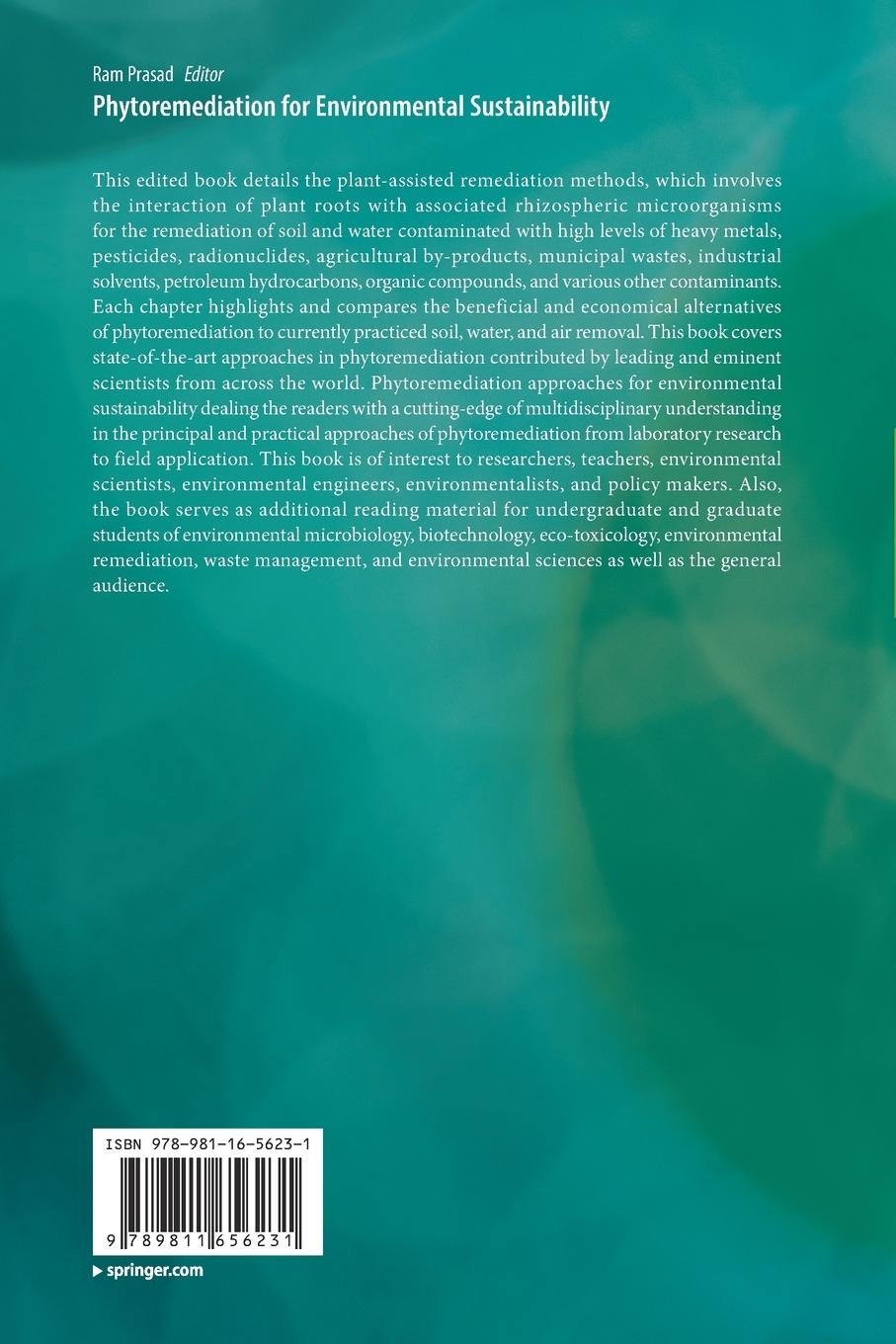 Rückseitencover Phytoremediation for Environmental Sustainability