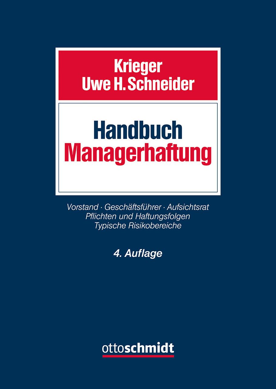 Vorderes Coverbild Handbuch Managerhaftung
