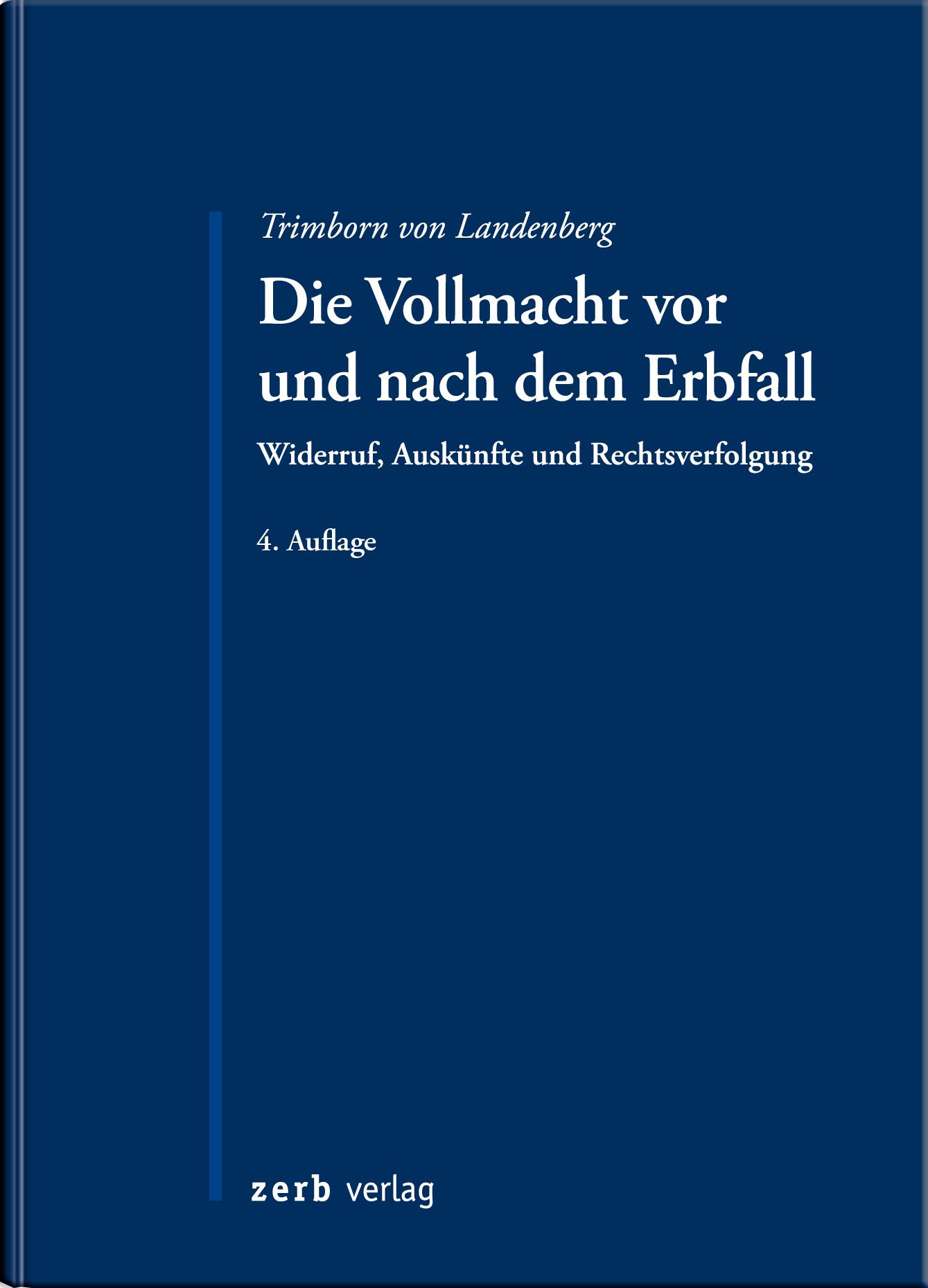 Vorderes Coverbild Die Vollmacht vor und nach dem Erbfall
