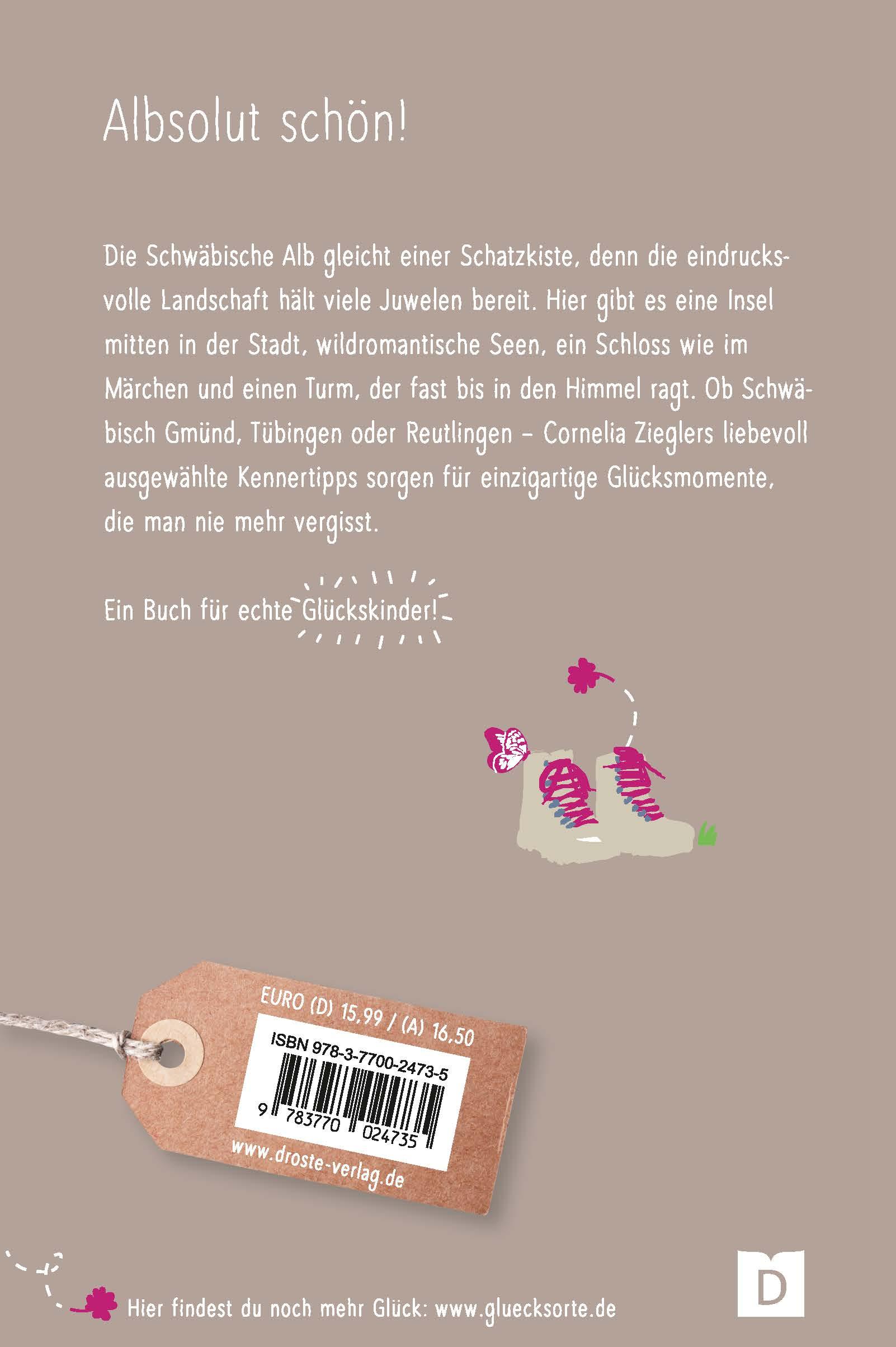 Rückseitencover Glücksorte auf der Schwäbischen Alb