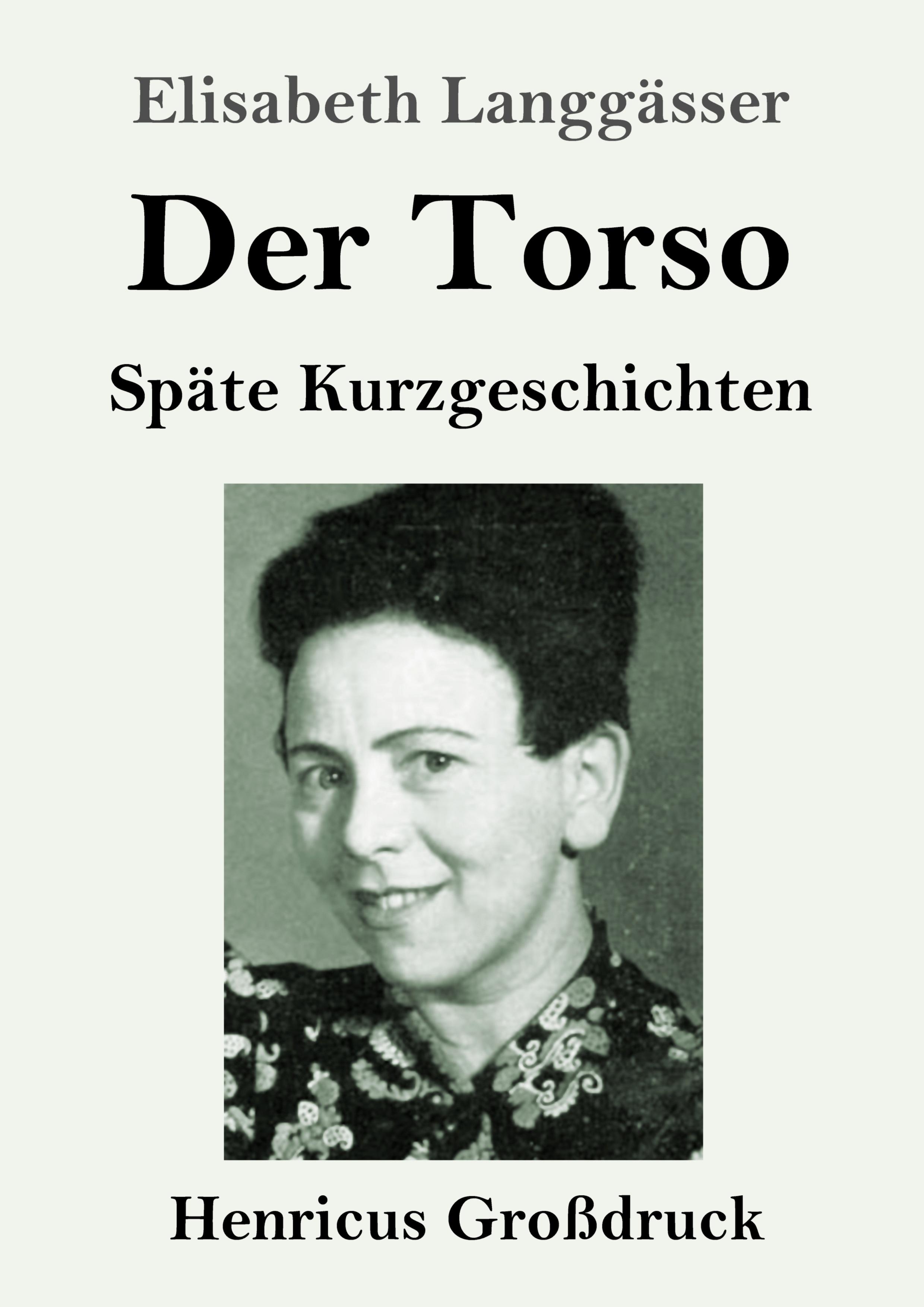 Vorderes Coverbild Der Torso (Großdruck)