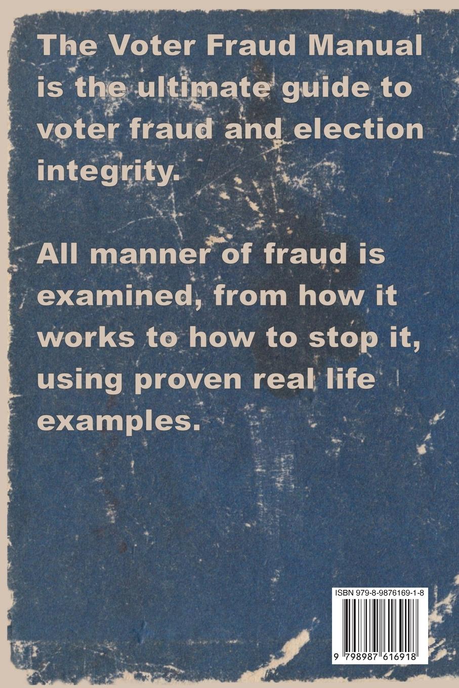 Rückseitencover The Voter Fraud Manual