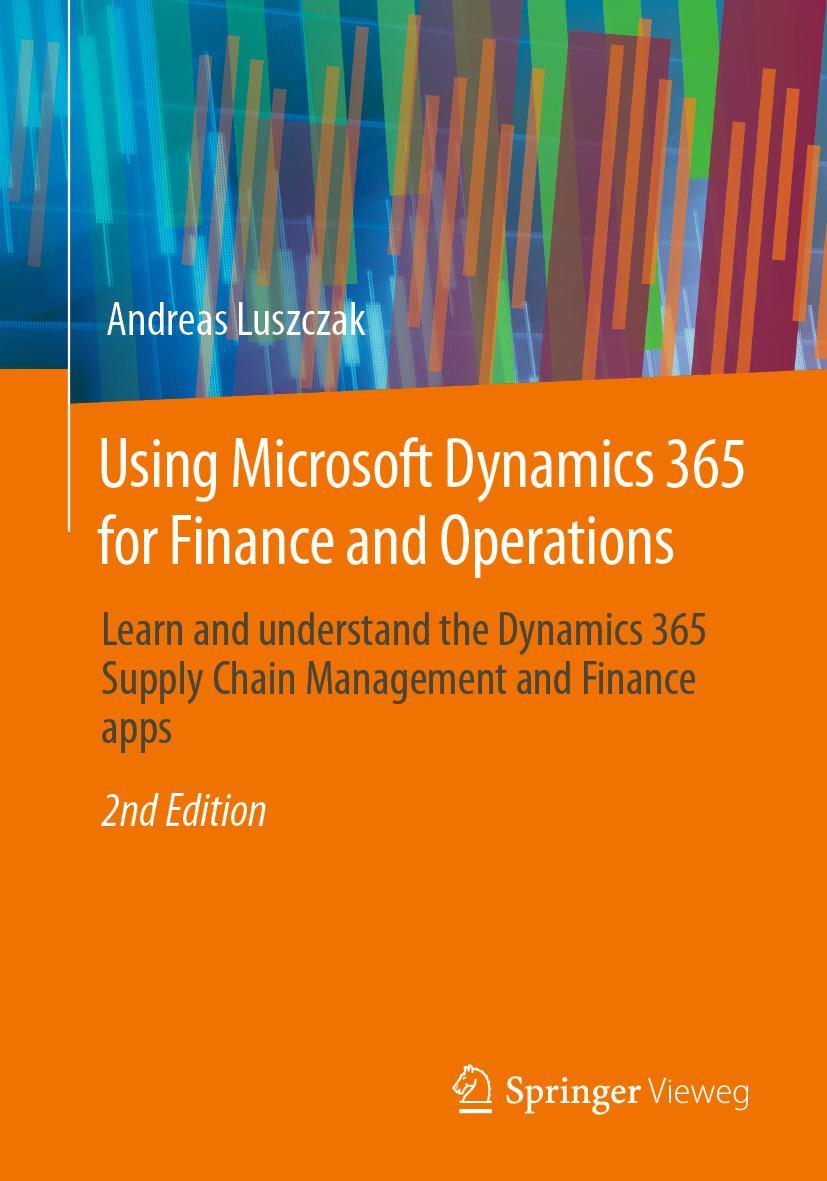 Vorderes Coverbild Using Microsoft Dynamics 365 for Finance and Operations